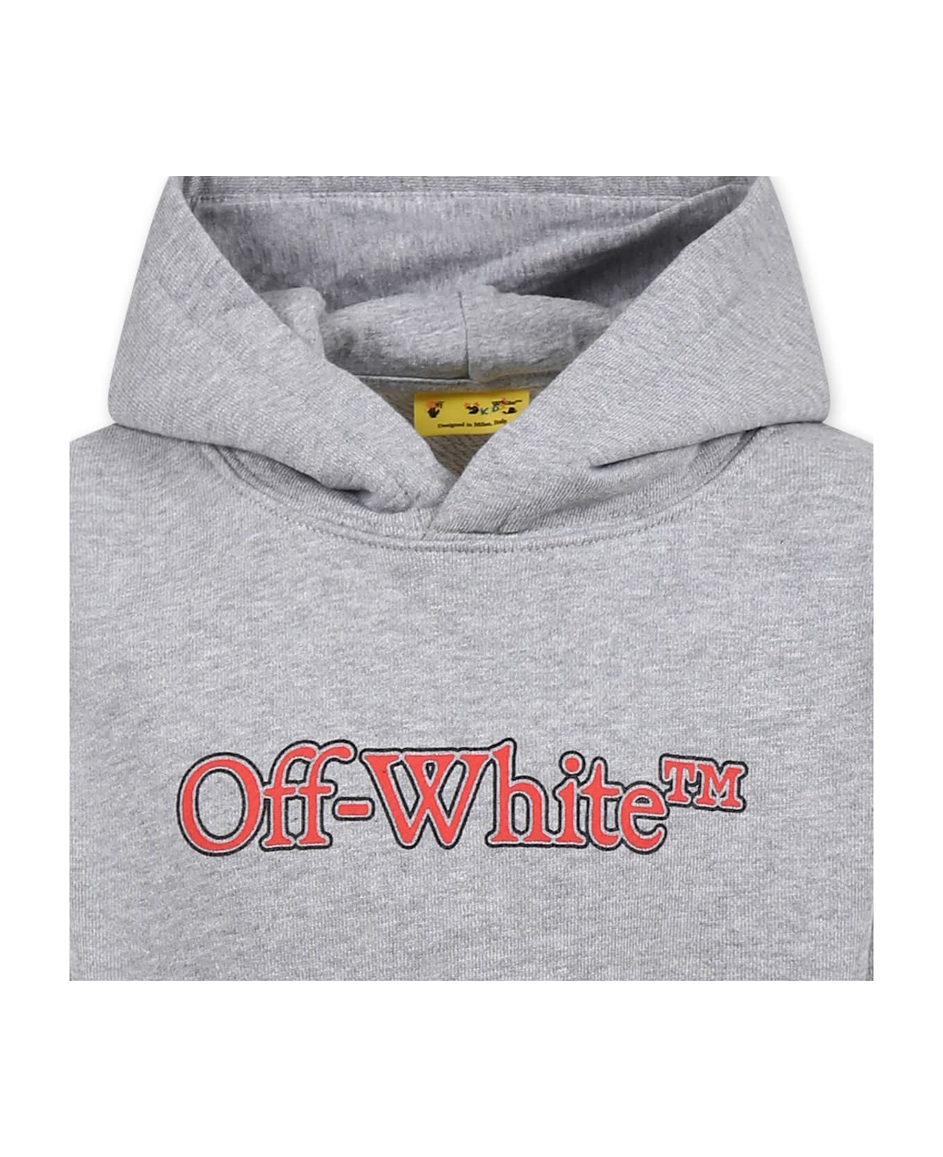 Off-White Grey Sweatshirt For Boy With Logo - Grey
