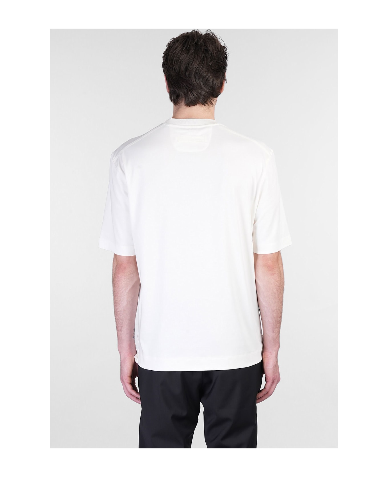 Zegna T-shirt In White Cotton - white