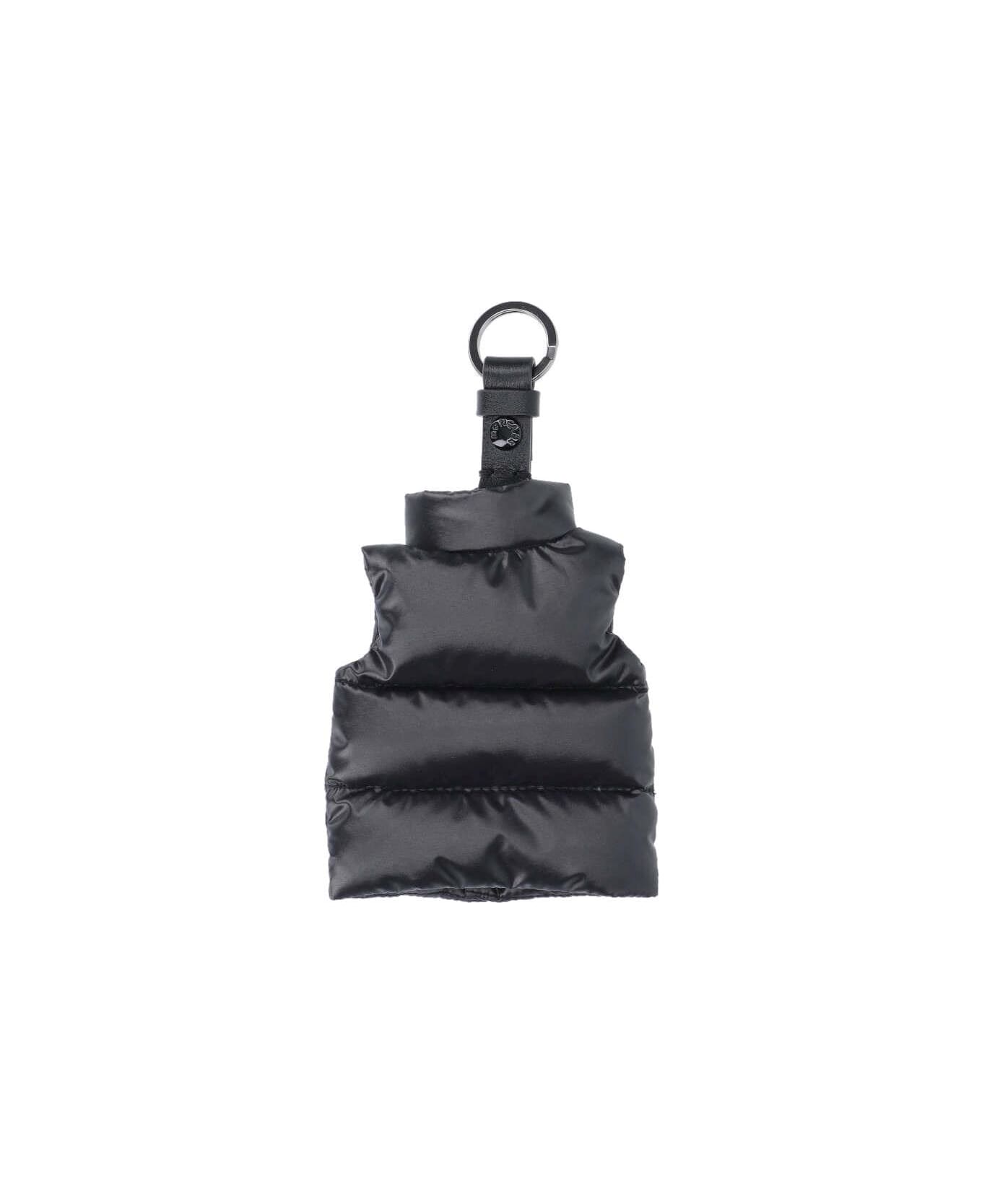 Moncler Keychain Vest - Black キーリング