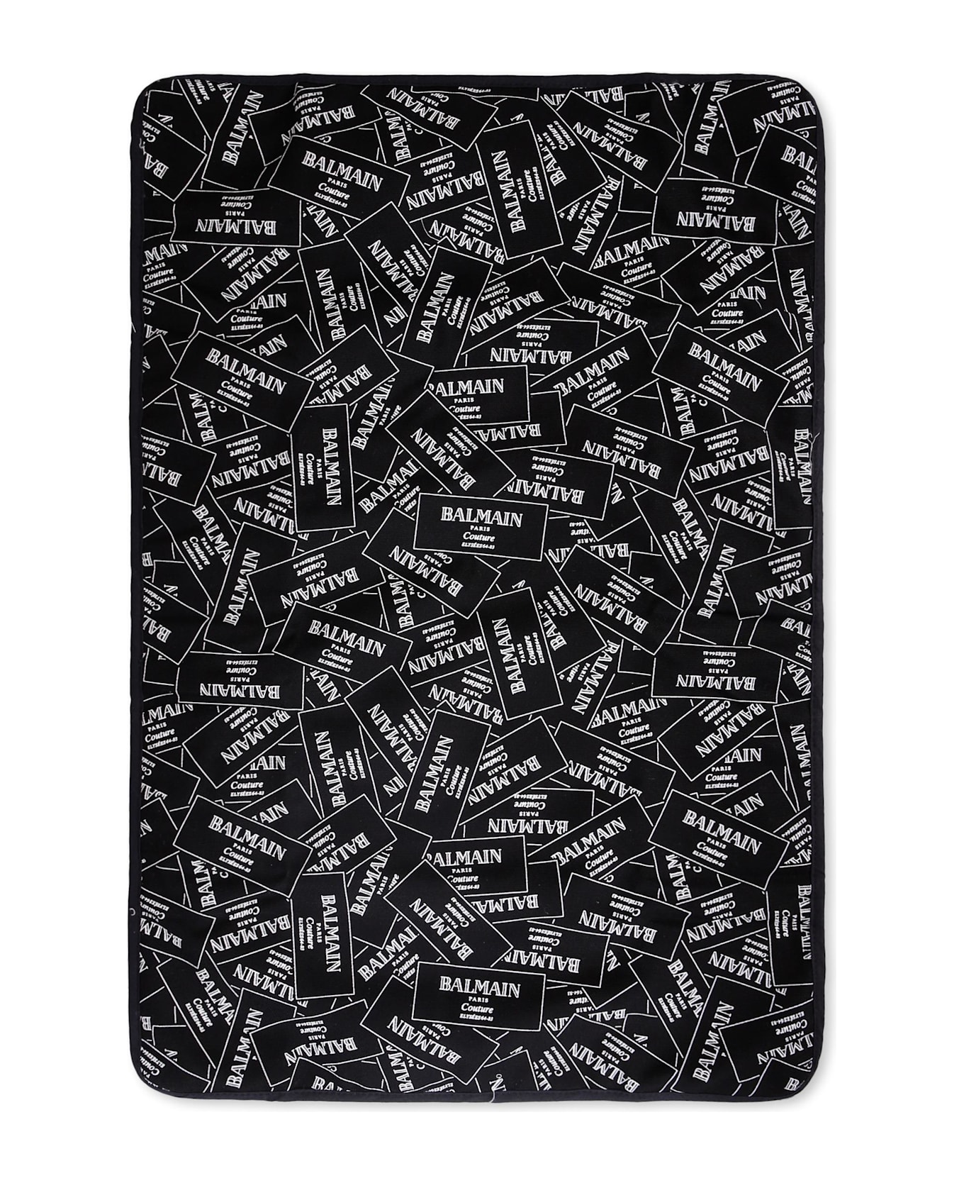 Balmain Black Changing Bag For Babykids With Logo - Black