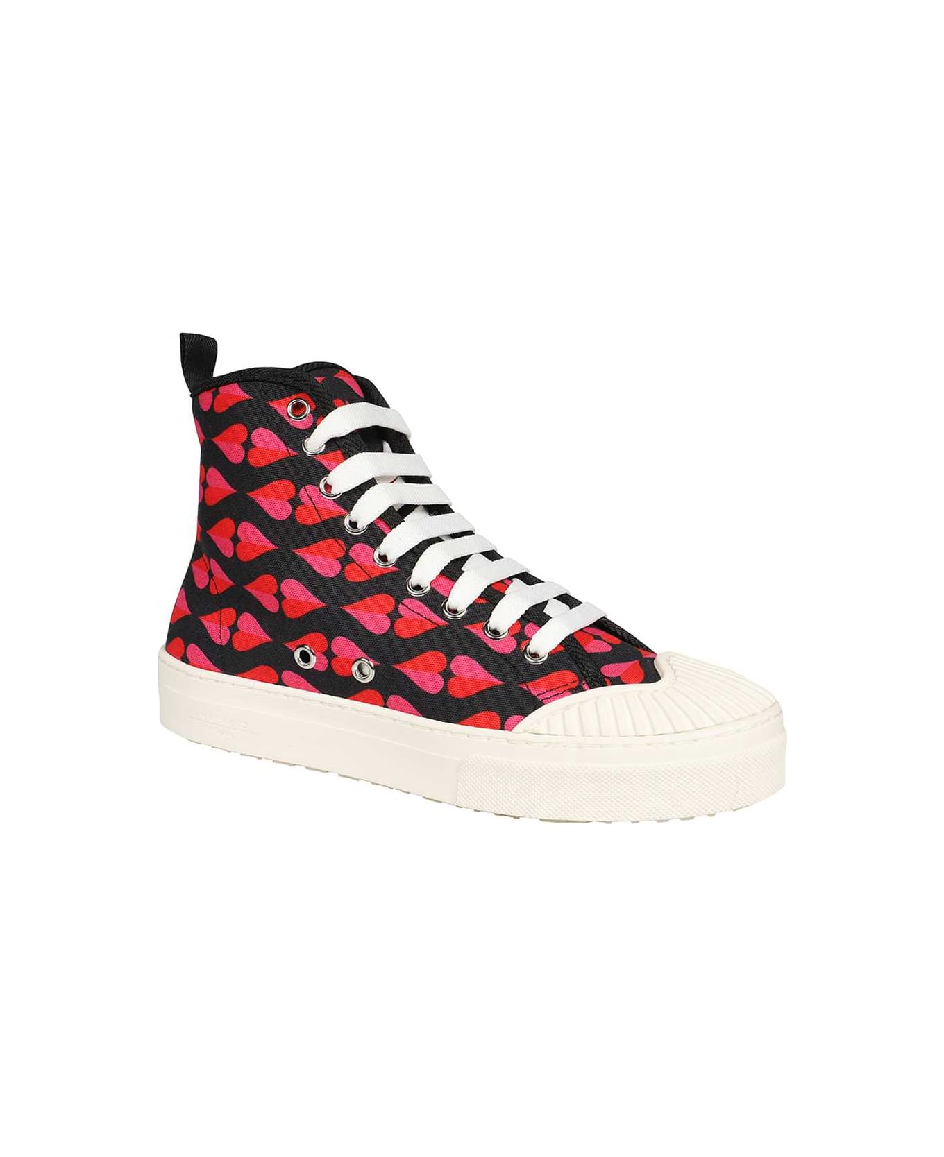 Weekend Max Mara High-top Fabric Sneakers - black