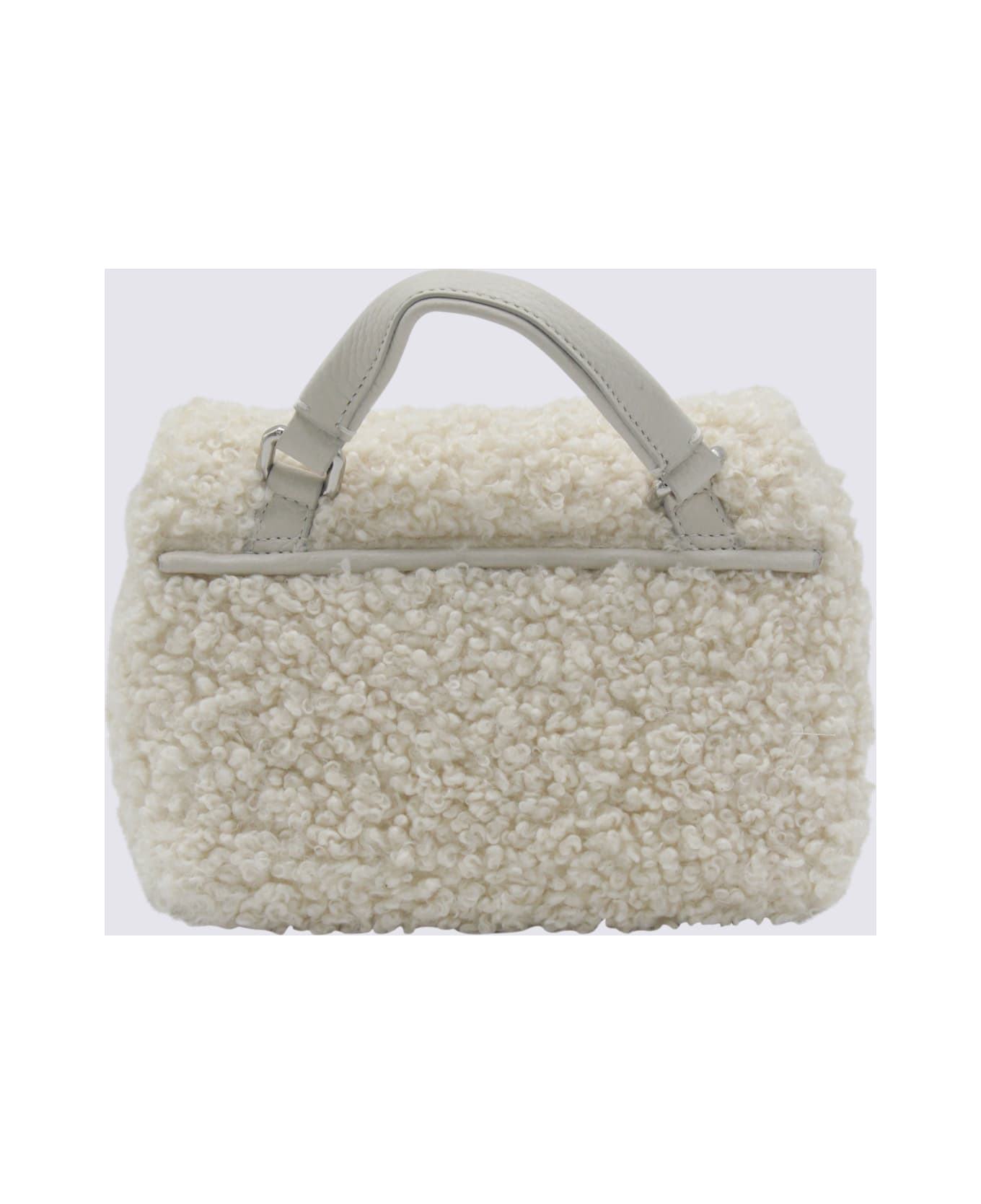 Zanellato White Leather Postina Dolly Baby Top Handle Bag - WHITE MERINOS