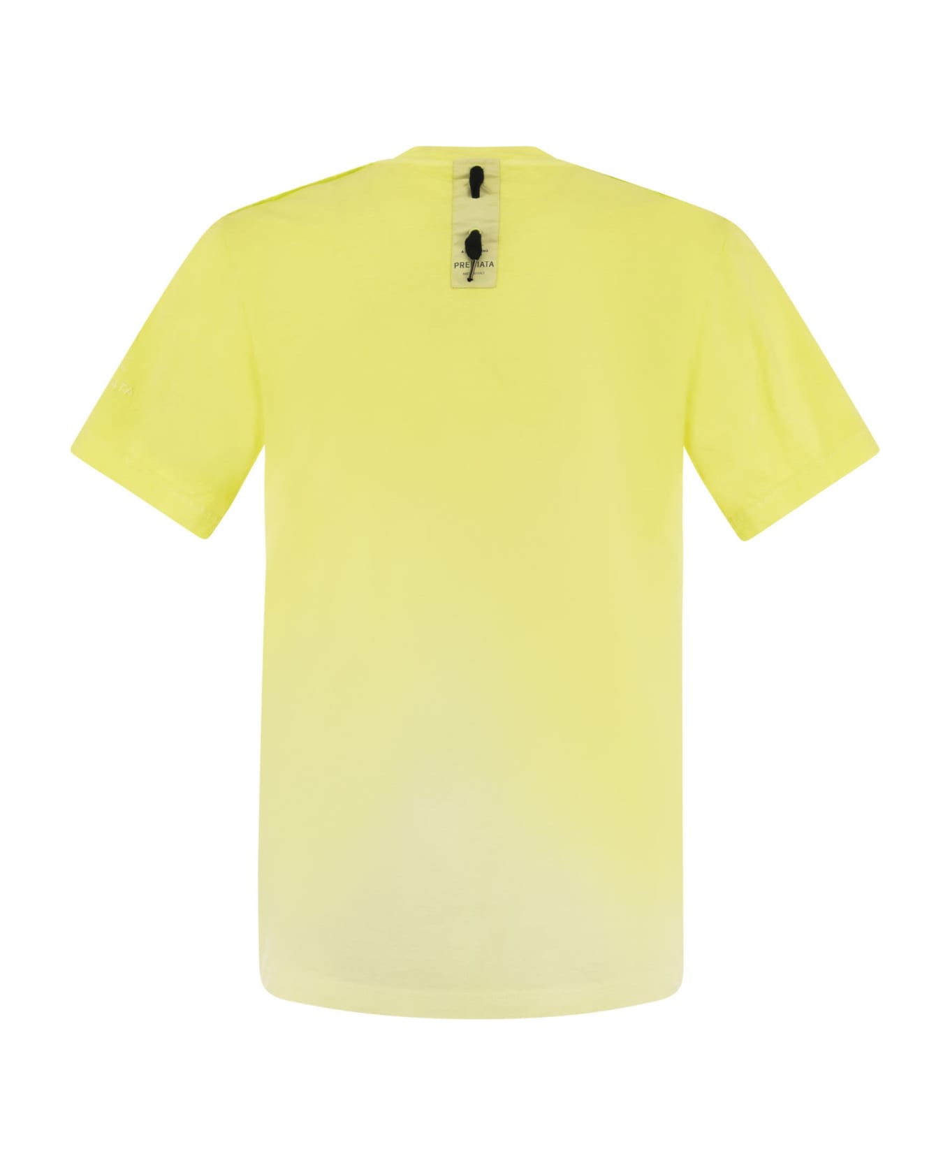 Premiata Cotton T-shirt With Logo - Fluo Yellow シャツ