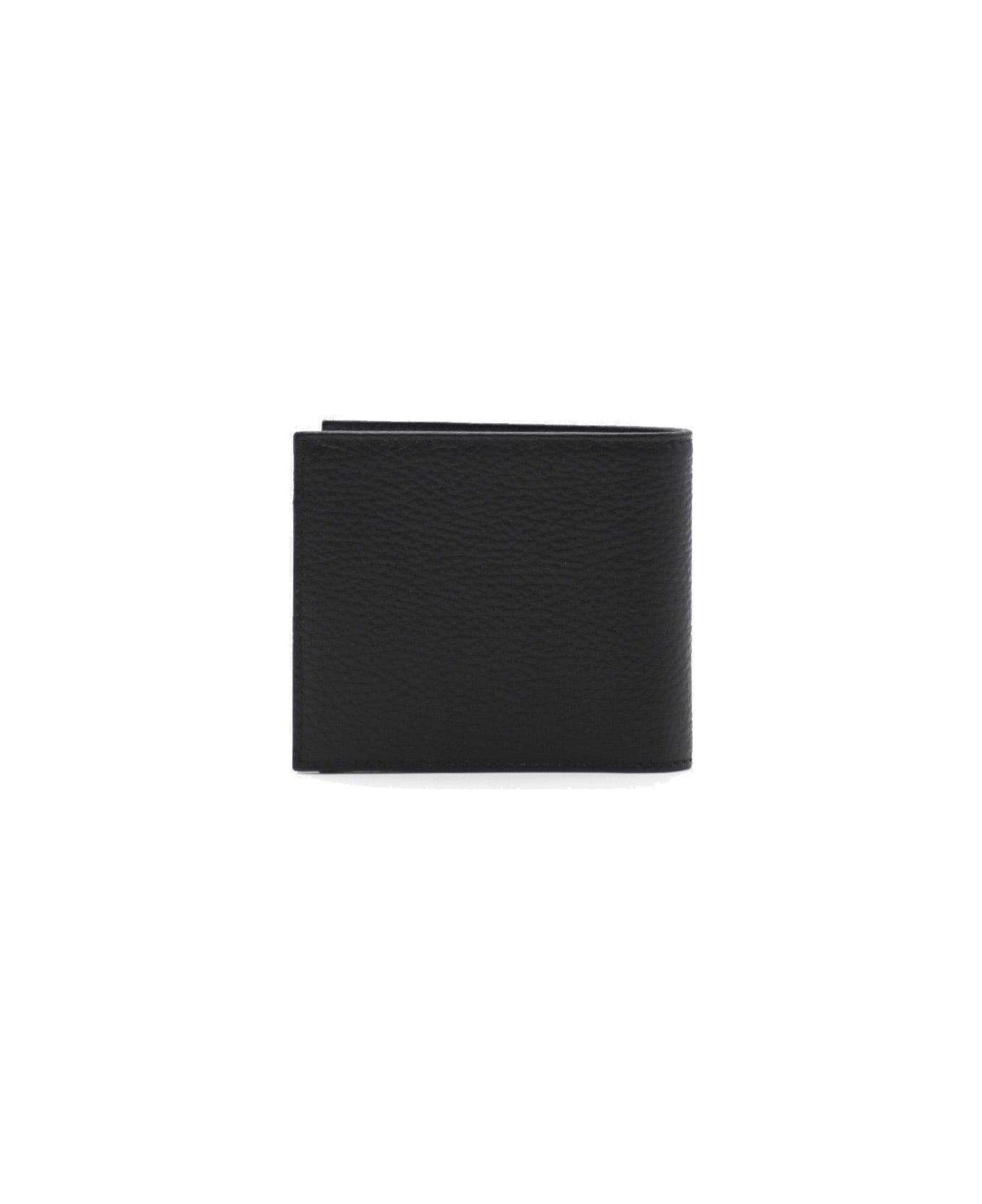Emporio Armani Logo Detailed Bi-fold Wallet - Nero 財布