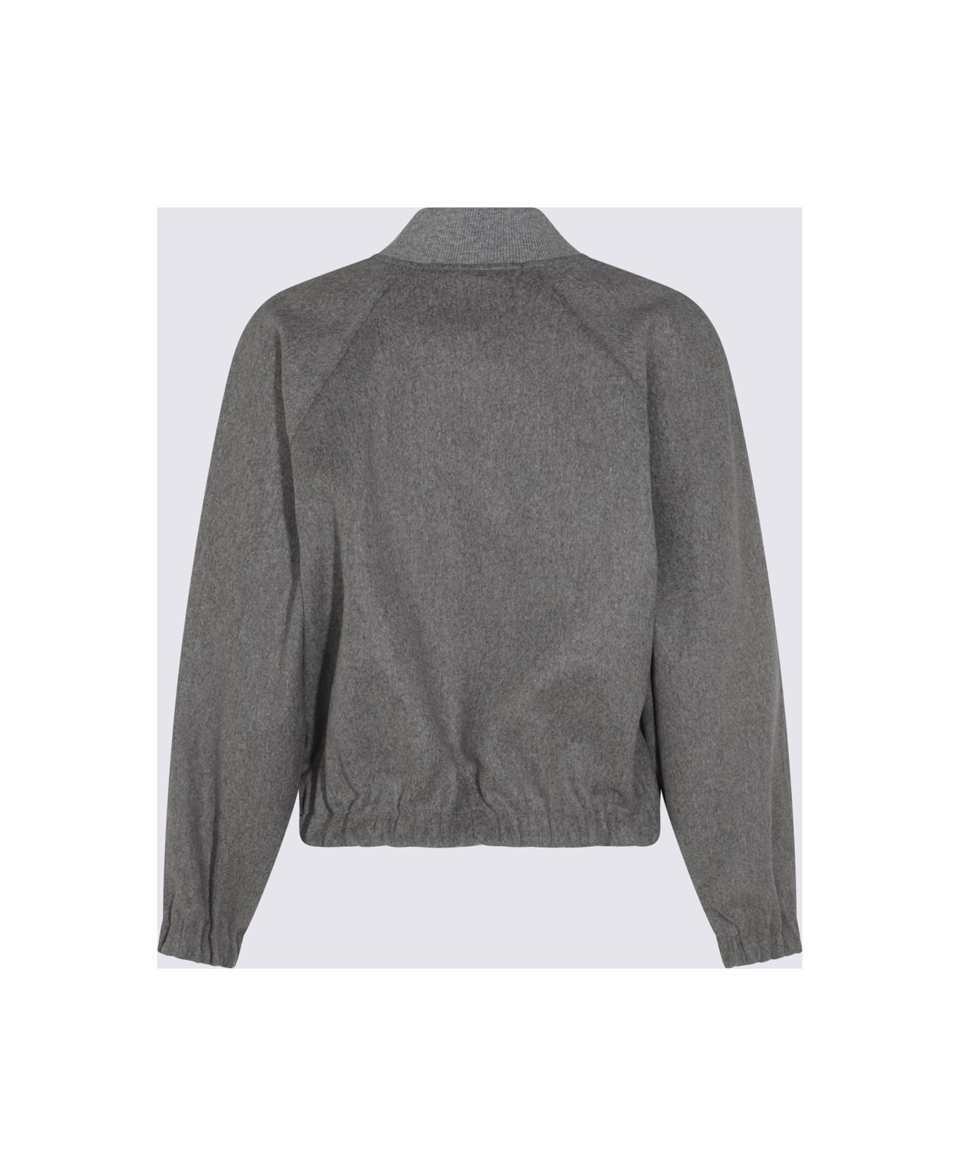 Fabiana Filippi Grey Wool Casual Jacket - Roccia