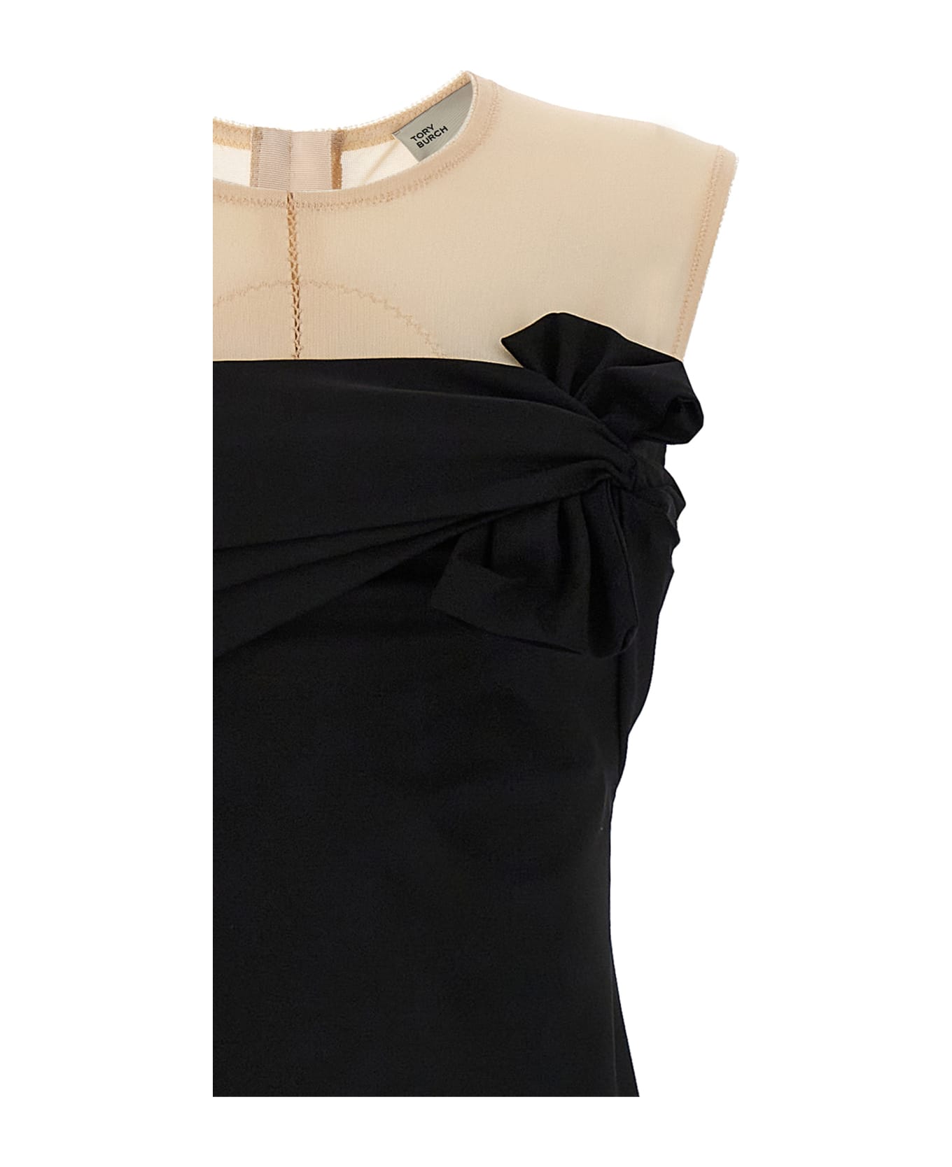 Tory Burch Dress With Front Knot - Black  