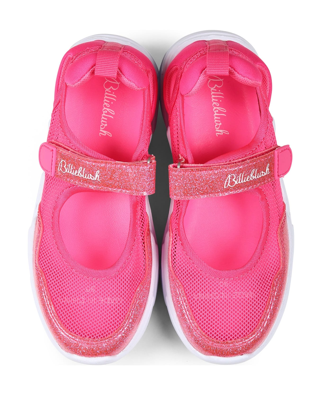 Billieblush Pink Light Up Ballet Flats For Girl With Led - Fuchsia