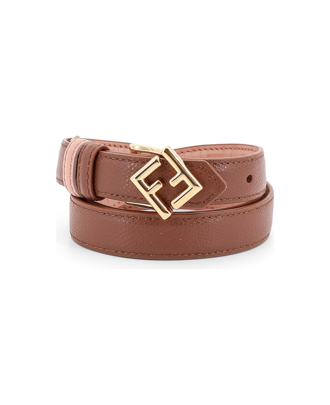 Fendi Ff Diamonds Belt - Brown