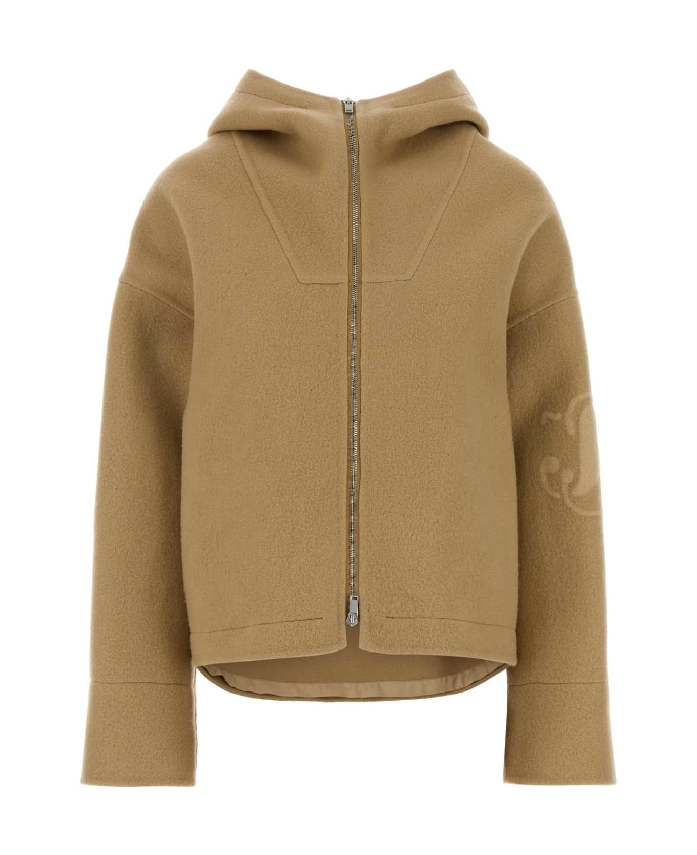 Jil Sander Beige Felt Jacket - CEREAL