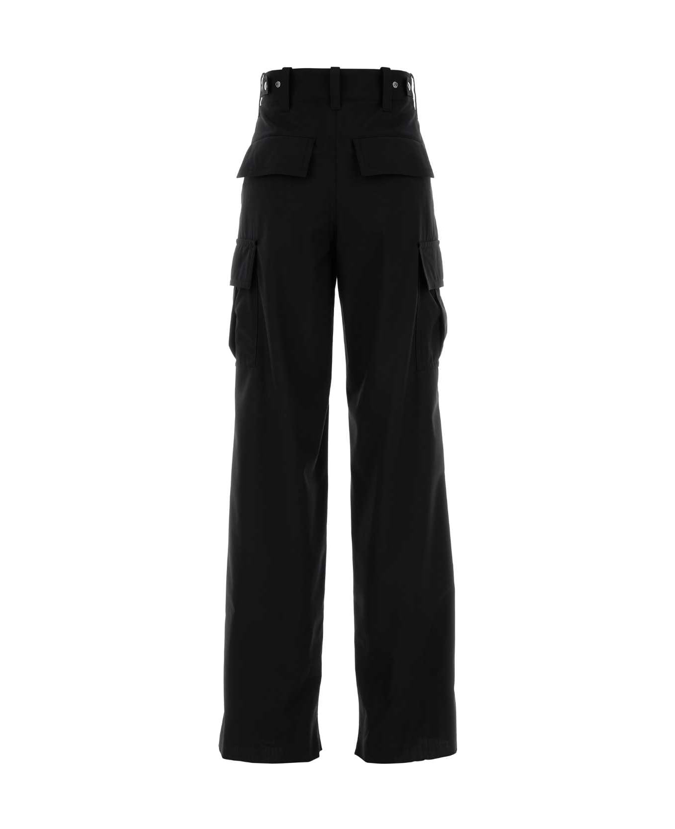 Bottega Veneta Black Wool Cargo Pant - BLACK
