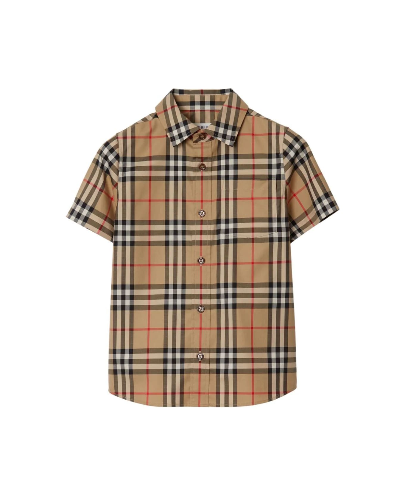 Burberry Kb5 Owen Short Sleeves Shirt - Archive Beige Ip Chk