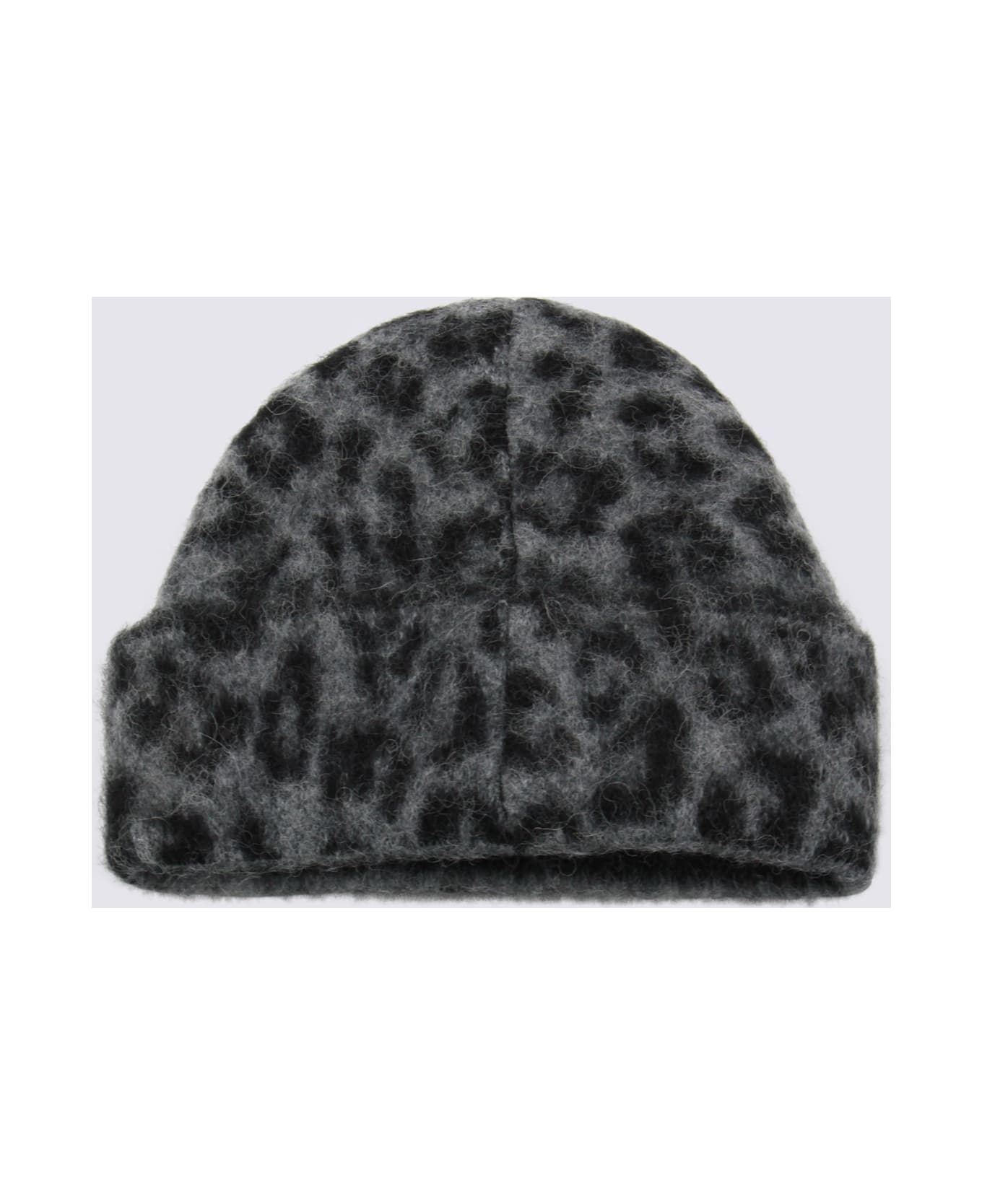 Anine Bing Leopard Wool Beanie - Brown