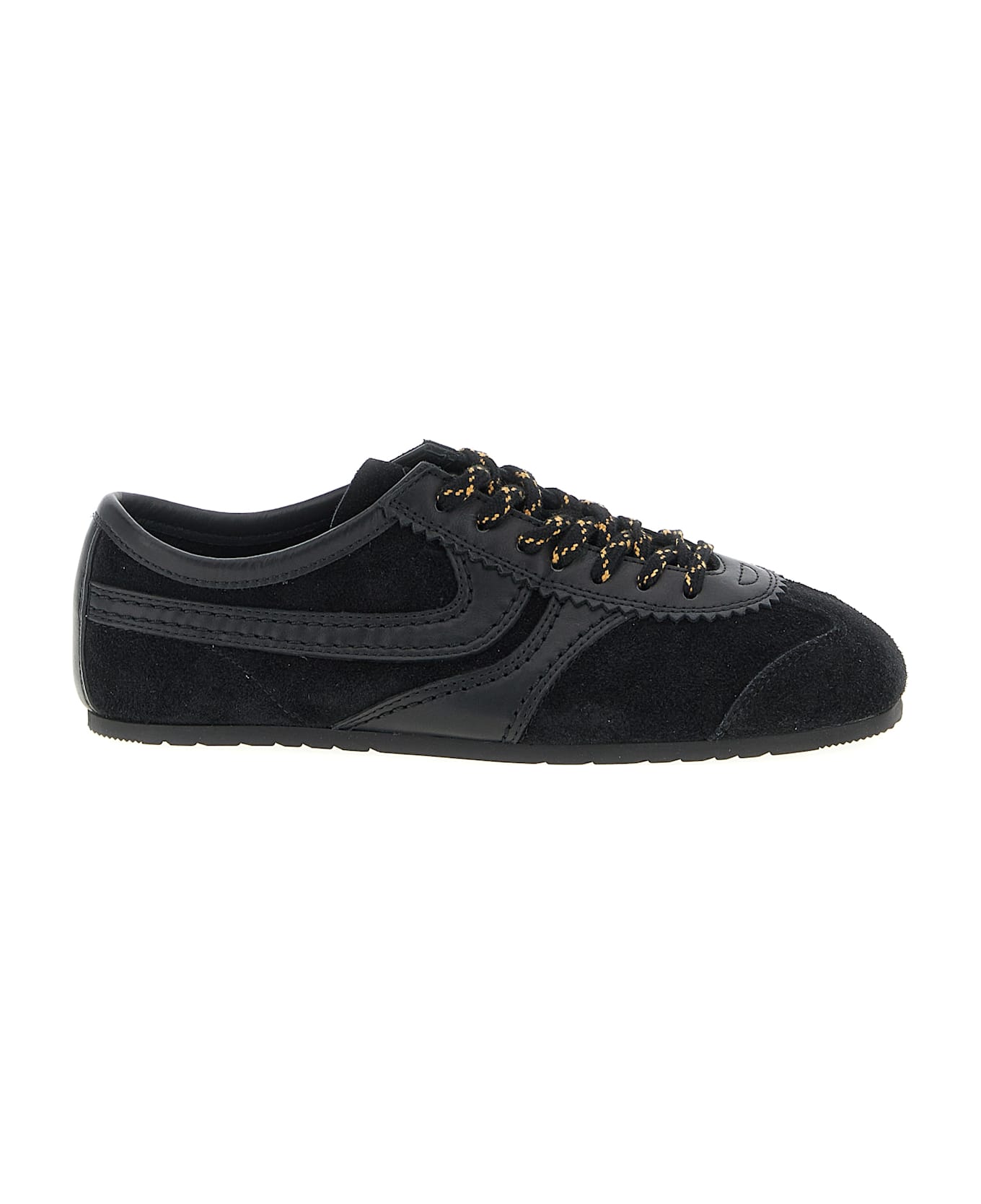 Dries Van Noten Suede Sneakers - Black  