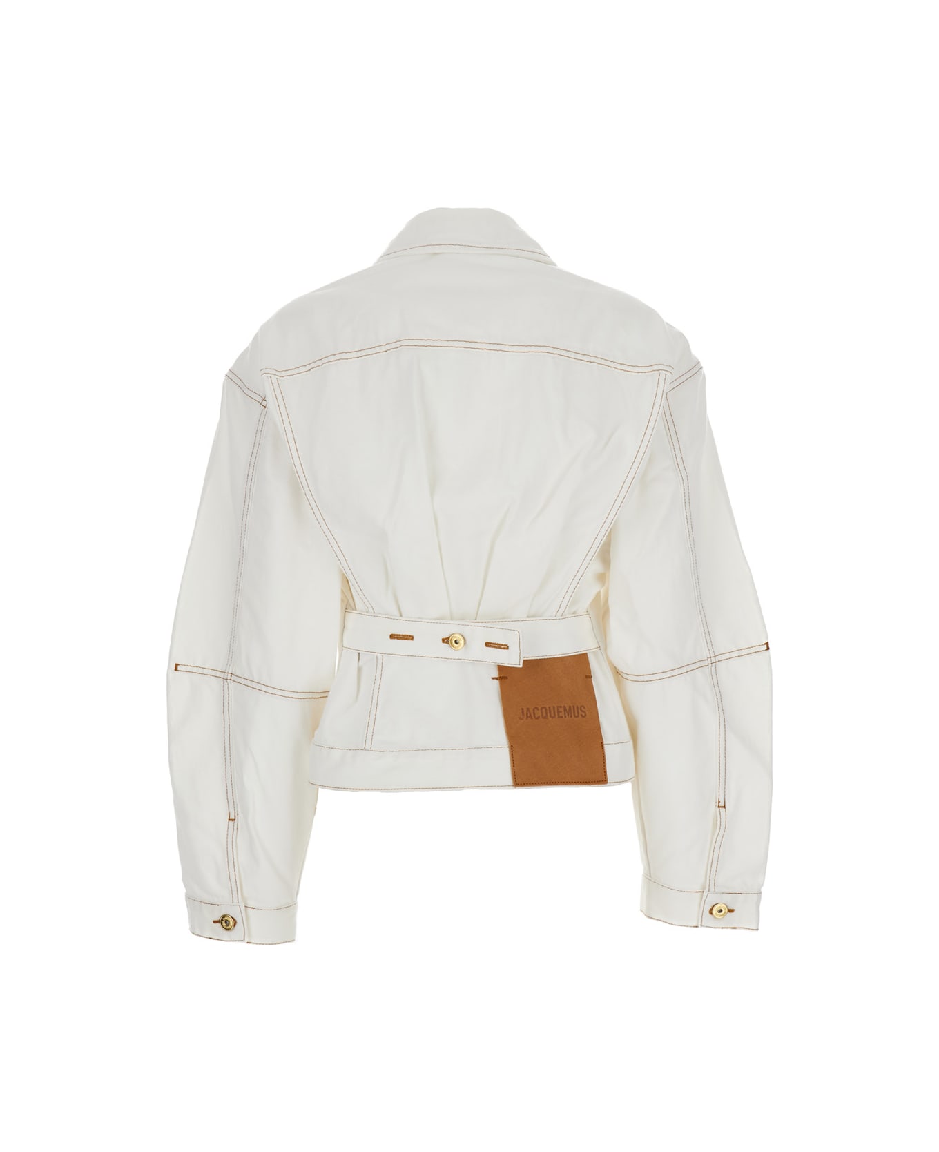 Jacquemus White Denim Jacket 'la Veste De-nîmes' In Cotton Woman - White