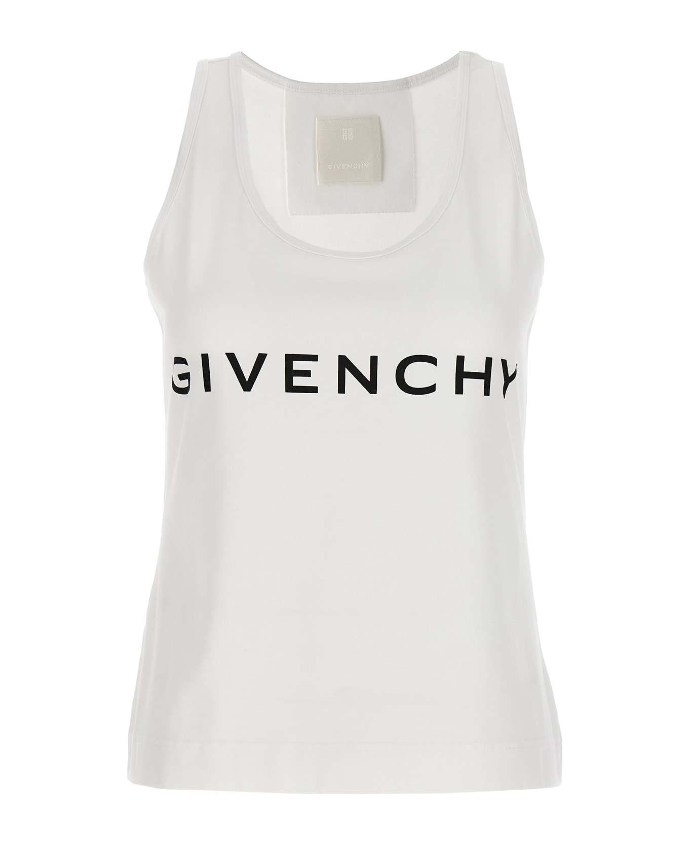 Givenchy Logo Print Tank Top - Bianco