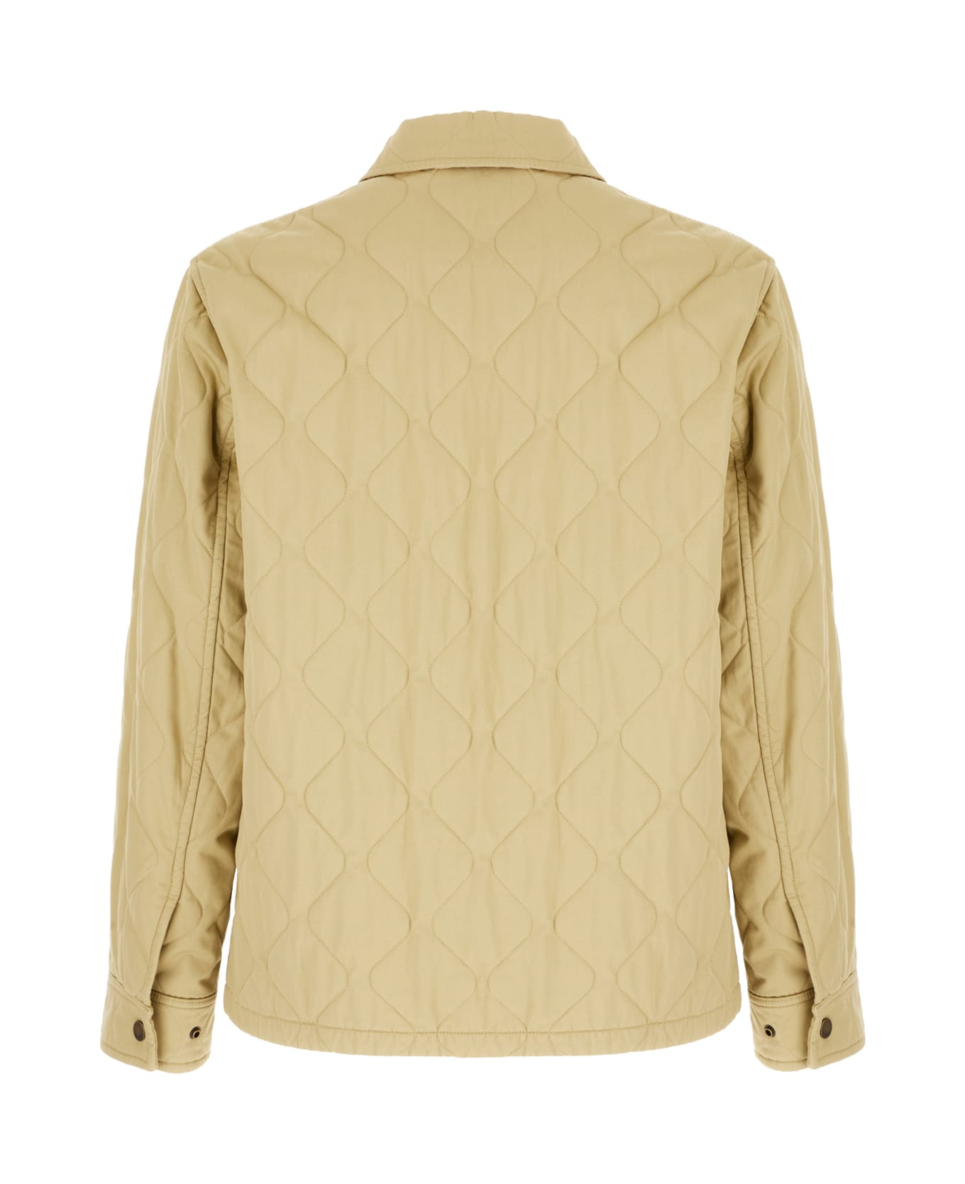 Burberry Khaki Green Cotton Padded Jacket - HAMPER