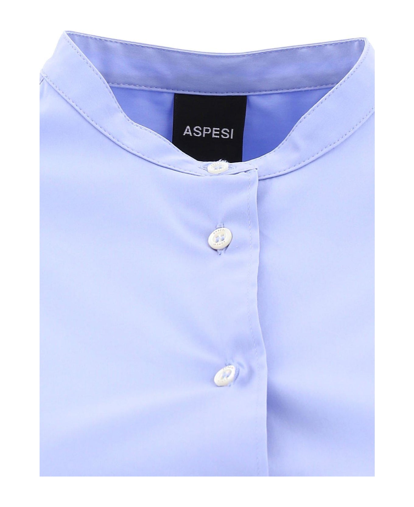 Aspesi Stretch Poplin Shirt - Sky Blue