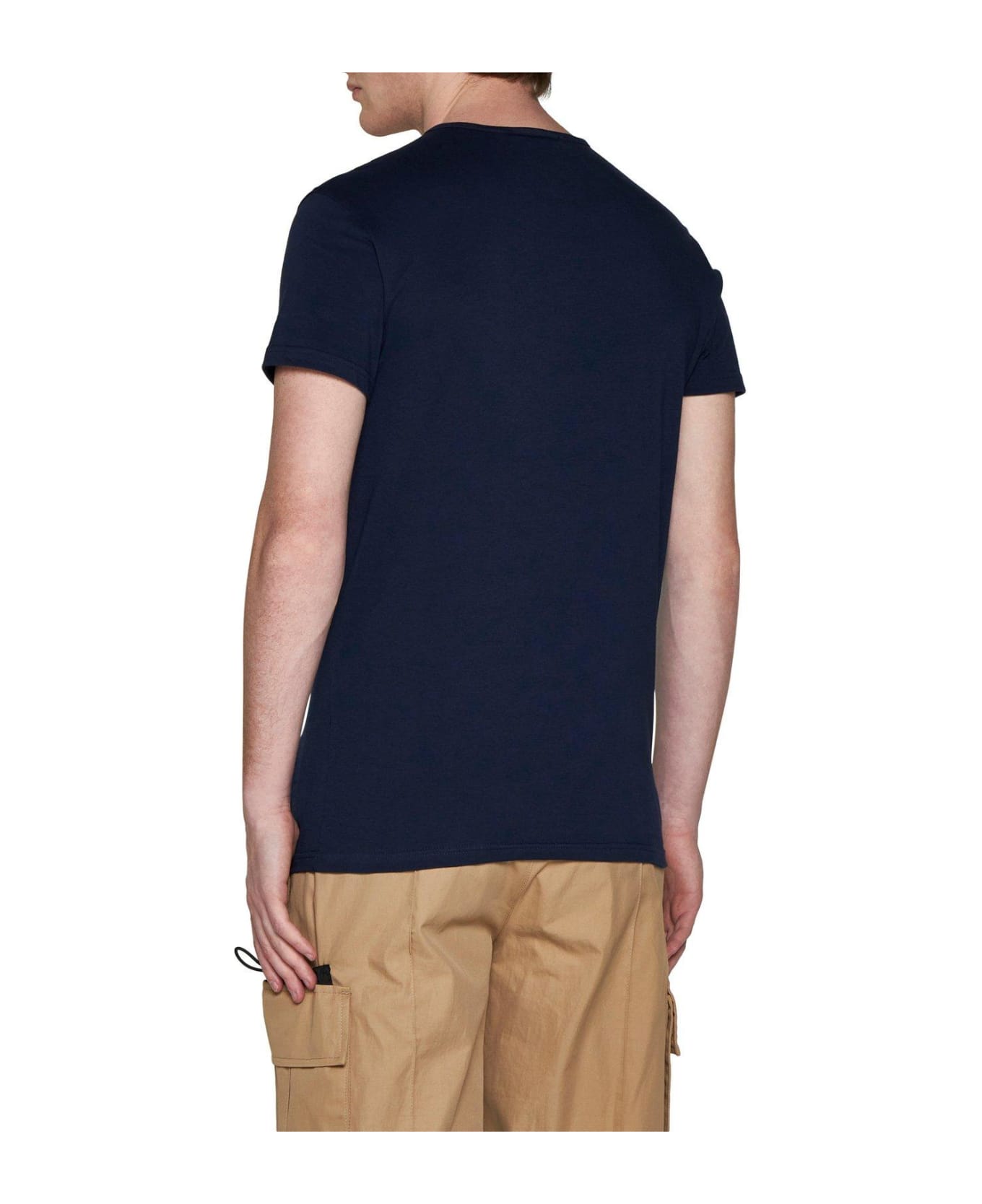Versace Short-sleeved Crewneck T-shirt - Blue