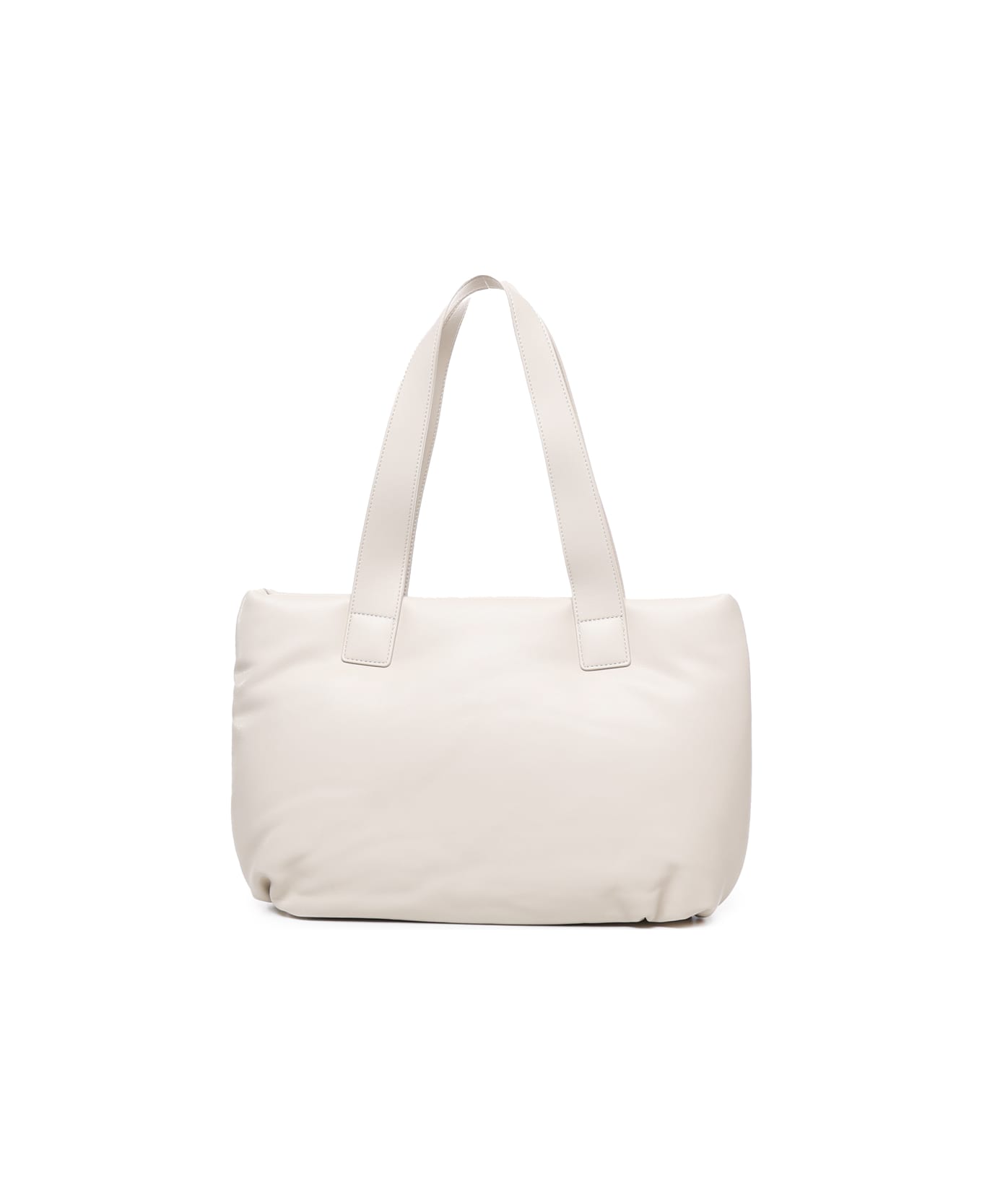 Love Moschino Padded Bag With Logo - Ivory トートバッグ