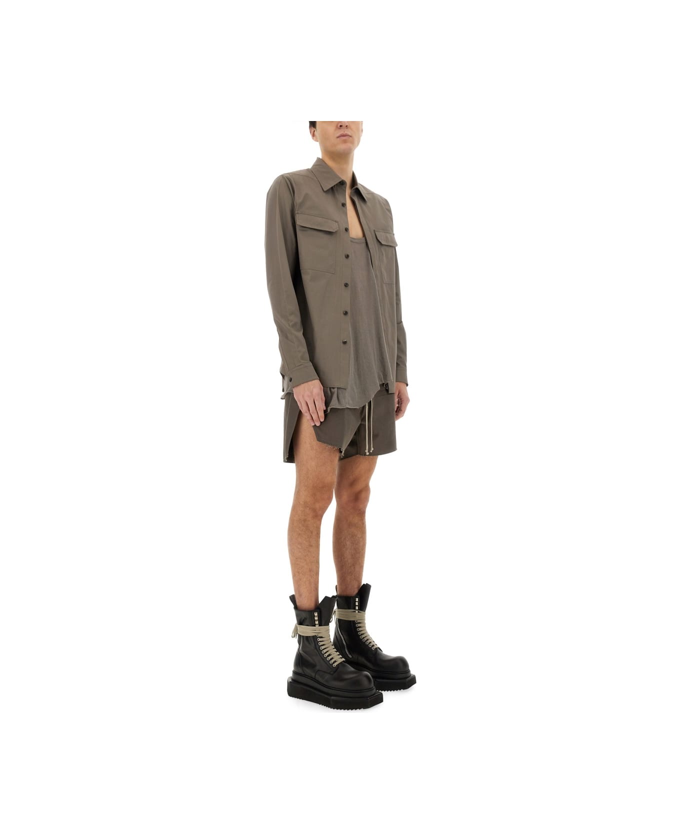 Rick Owens Work Shirt - GREY