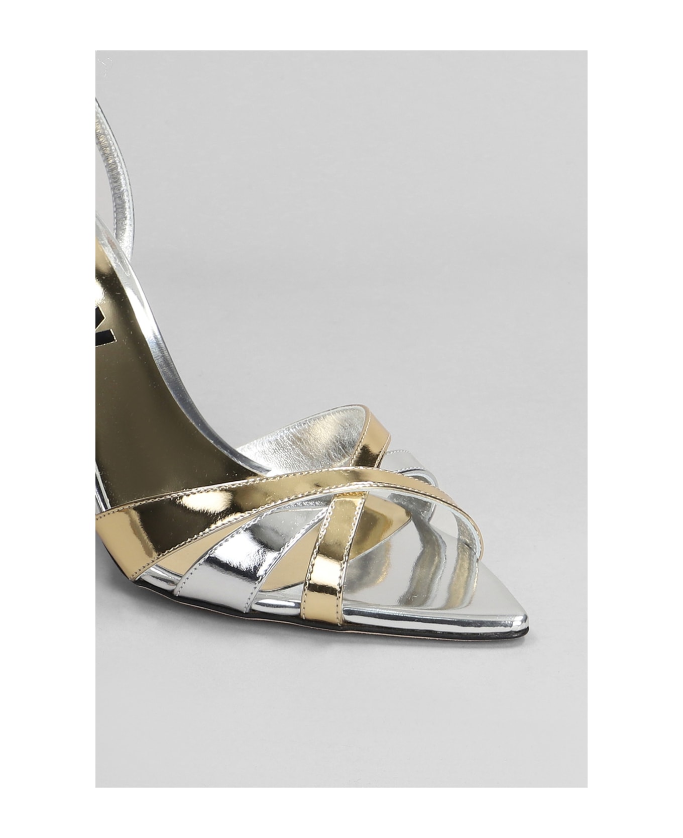 3JUIN Noeli 095 Sandals In Silver Leather - silver サンダル