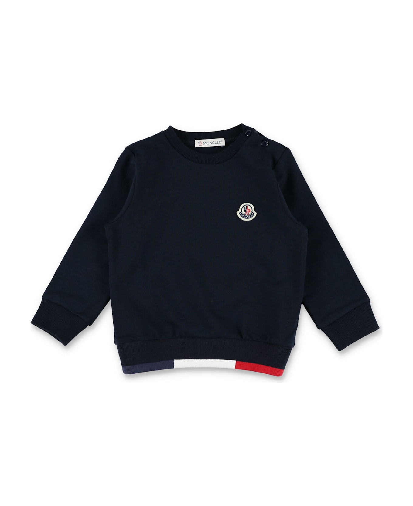 Moncler Kid - Tricolor Trimmed Tracksuit Set - NAVY