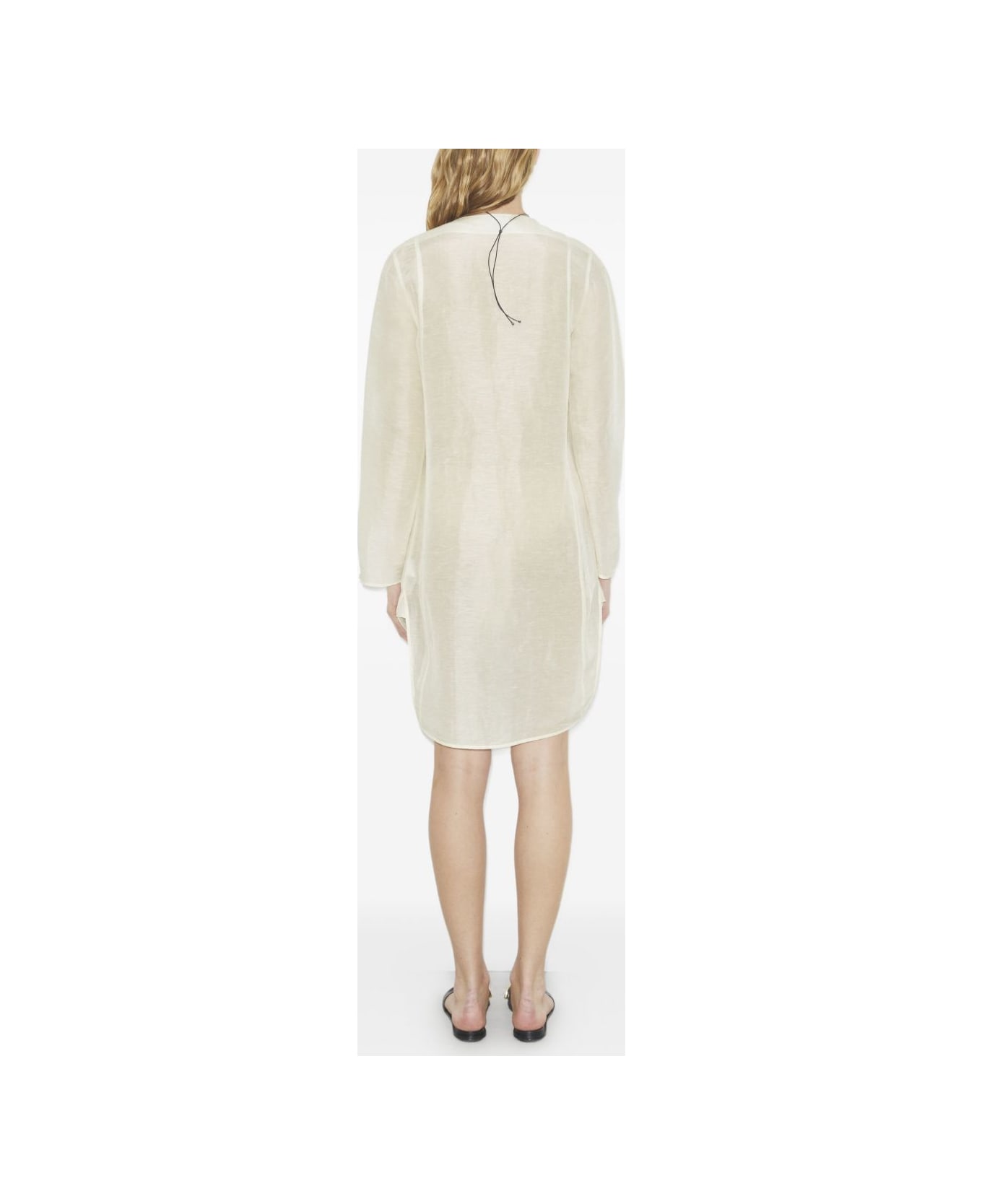 Tory Burch Linen And Silk Tunic - Ivory