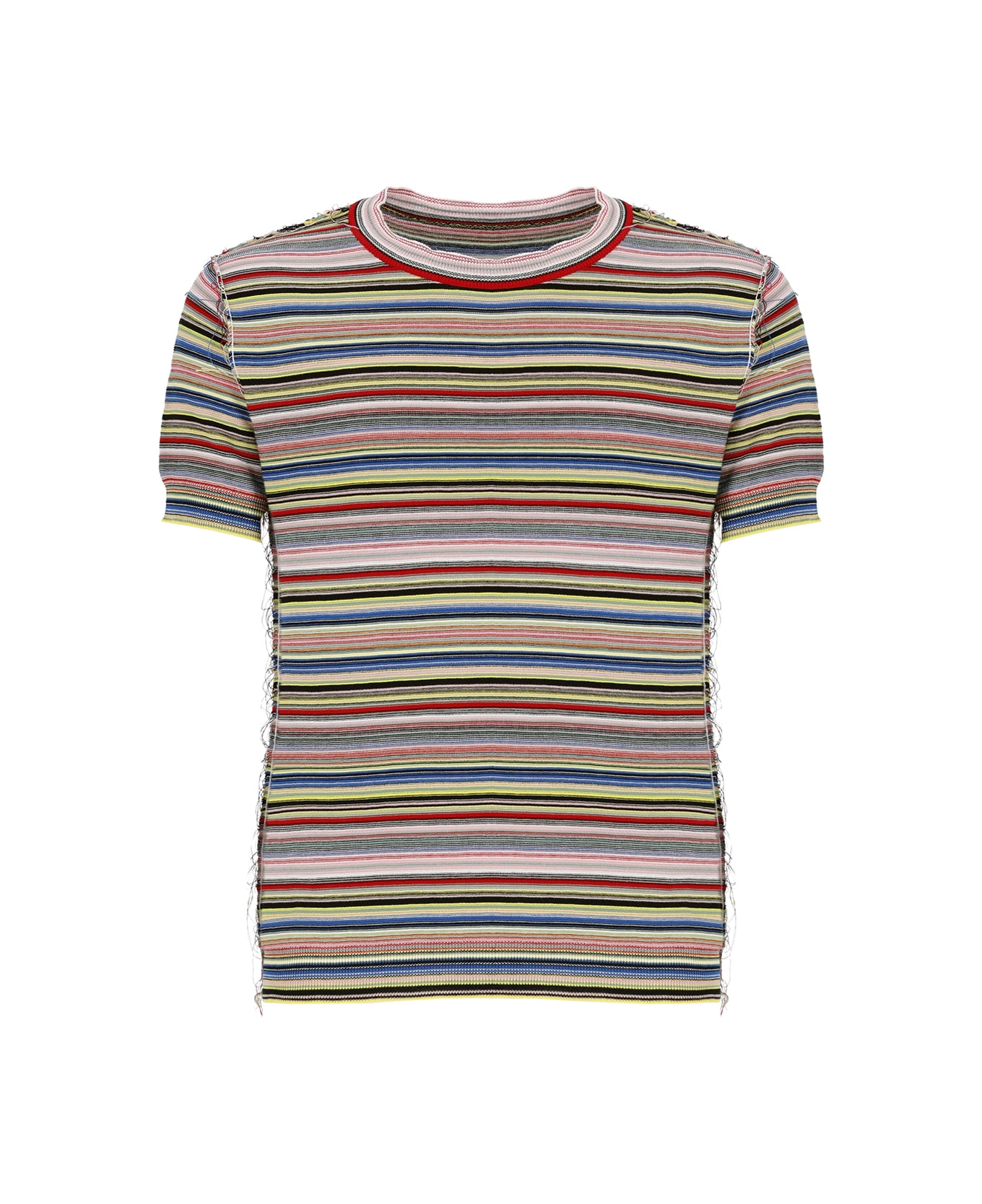 Maison Margiela Stripe Knit T-shirt - MultiColour Tシャツ