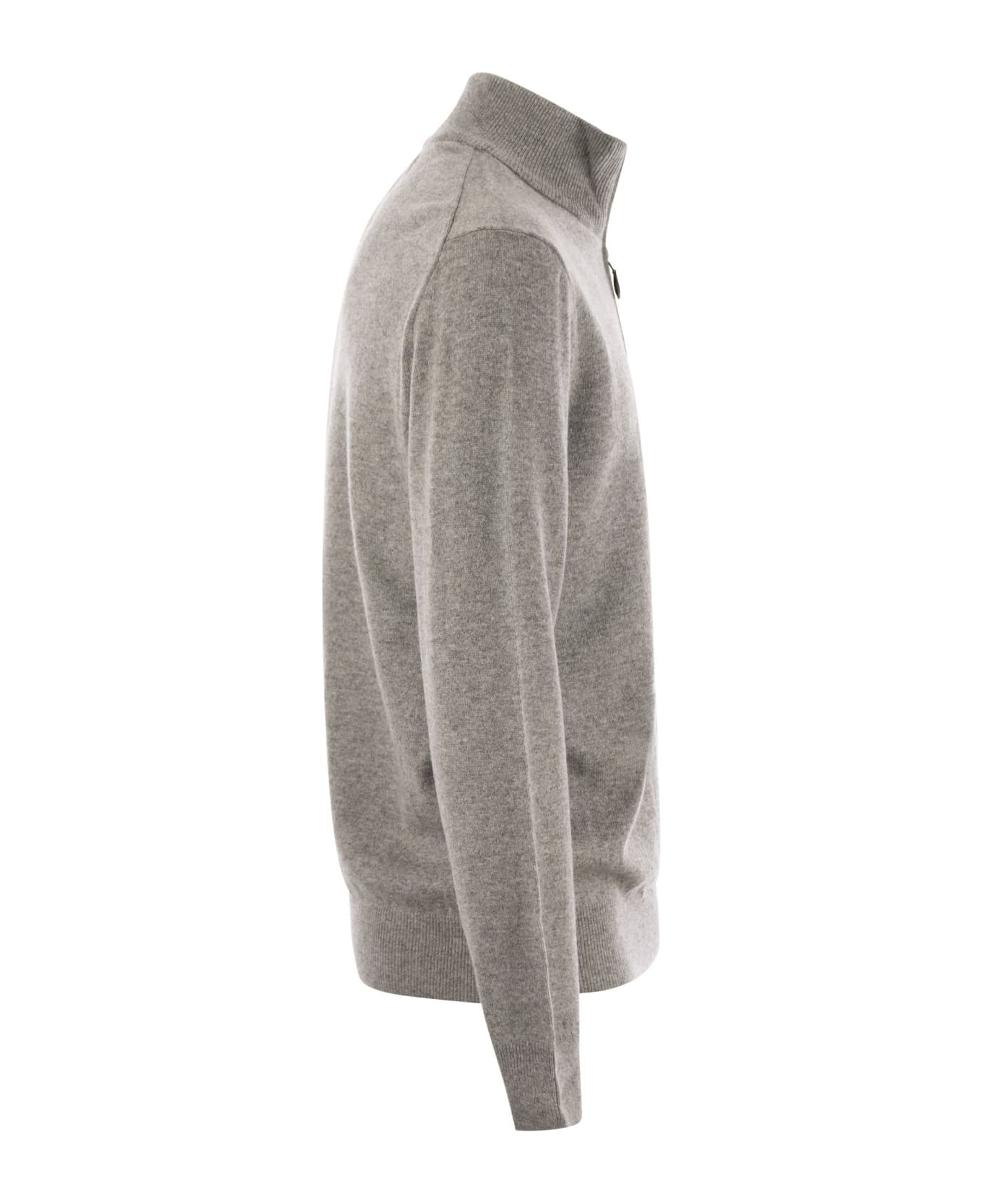 Polo Ralph Lauren Wool Pullover With Half Zip - Grey