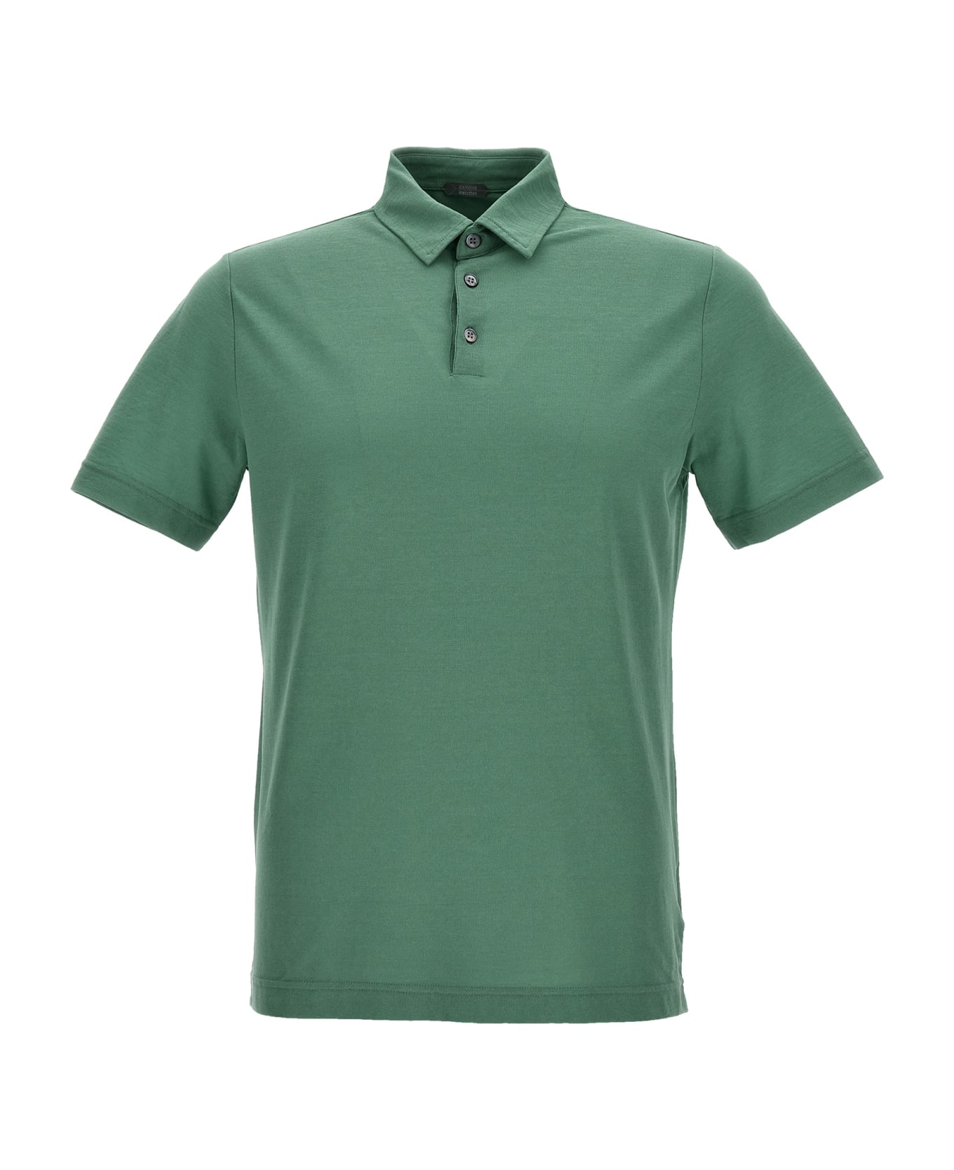 Zanone Ice Cotton Polo Shirt Zanone - GREEN