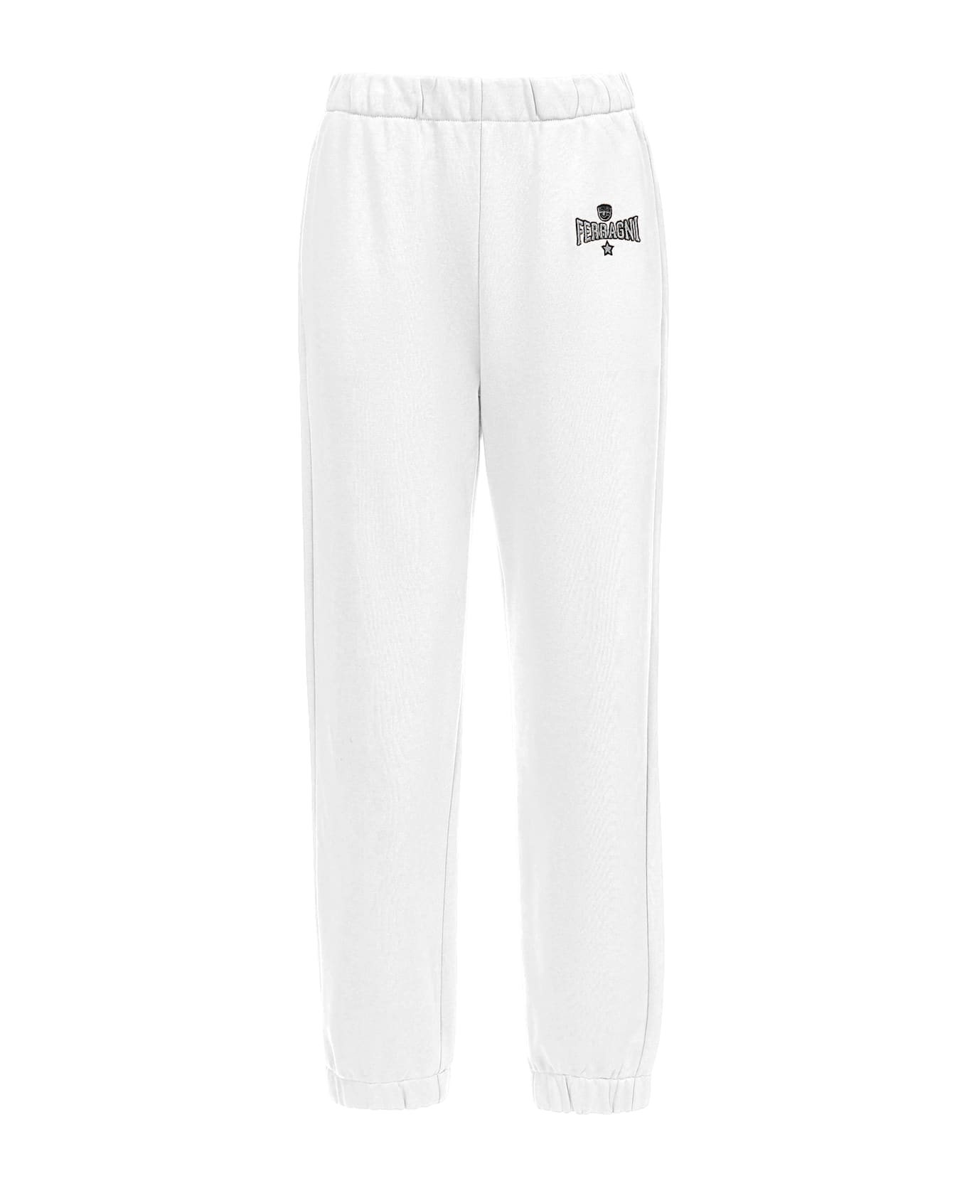 Chiara Ferragni White Casual Trousers - White