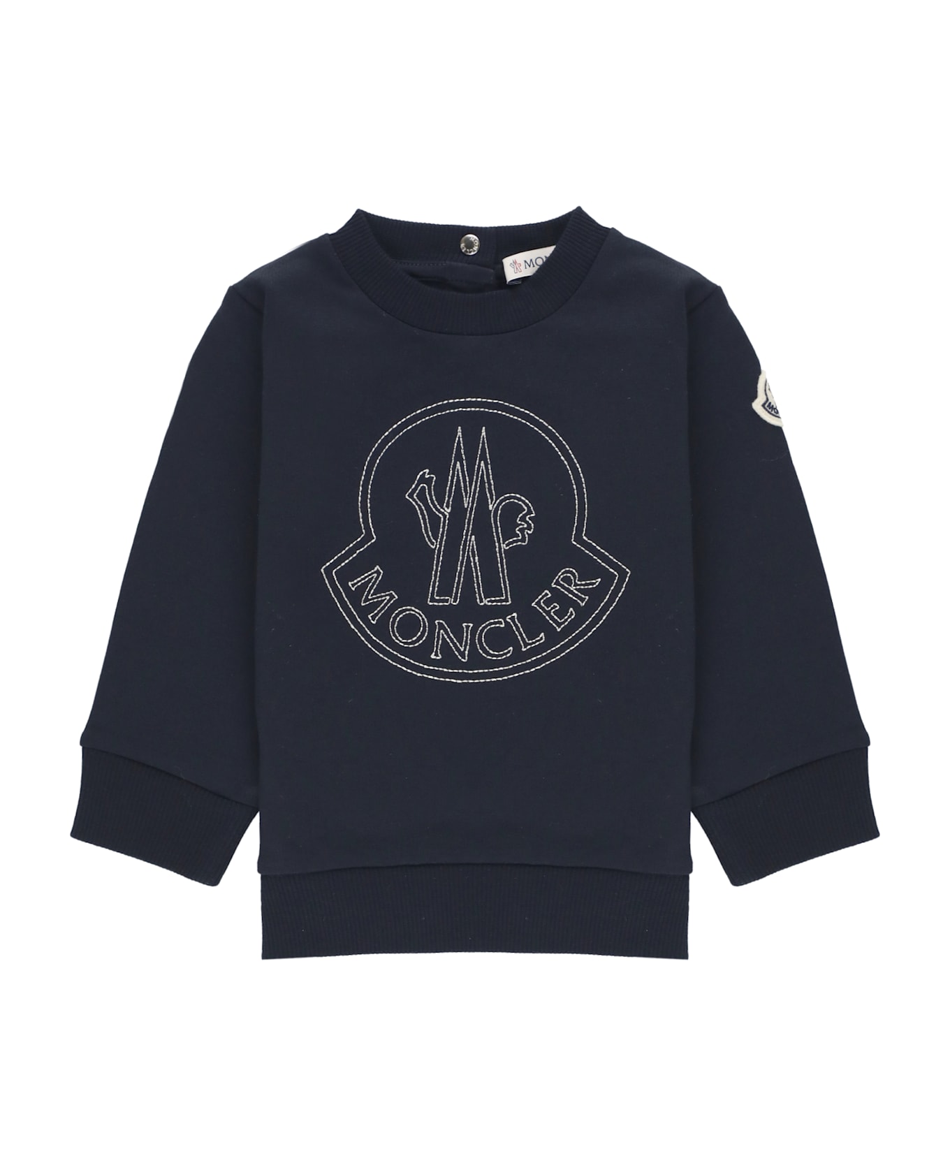 Moncler Cotton Sweatshirt - Blue