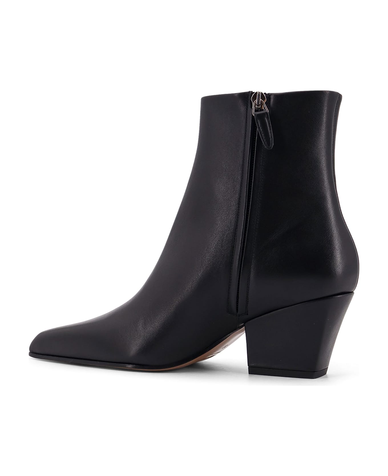 Paris Texas Jane Leather Ankle Boots - Black