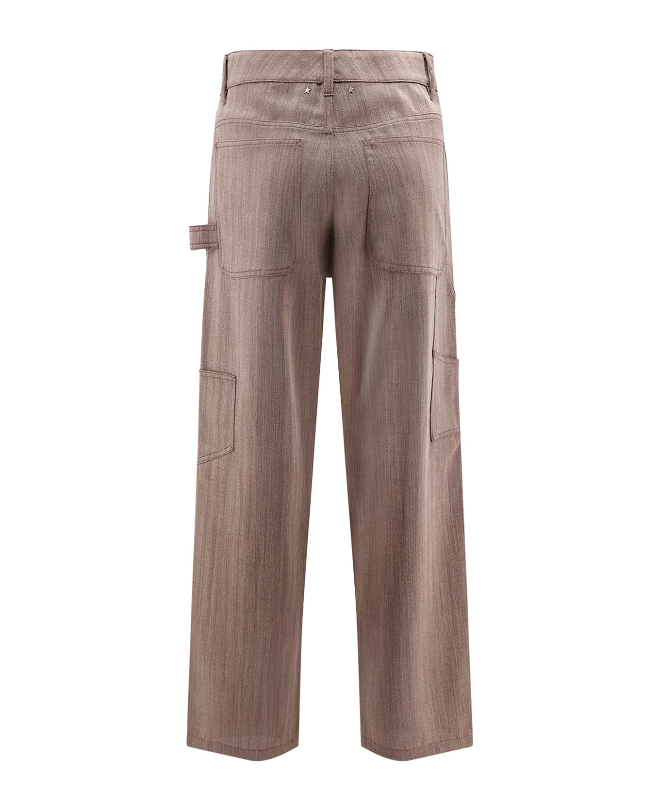Golden Goose Marley Virgin Wool Blend Trousers - MAROON