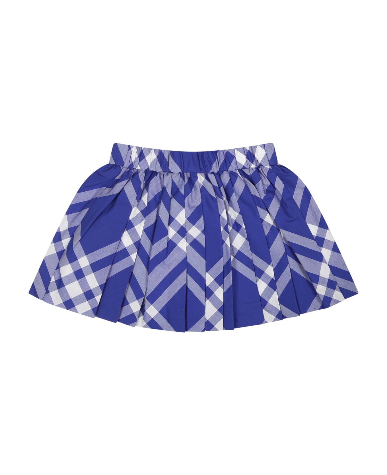 Burberry Blue Skirt For Baby Girl - Blue