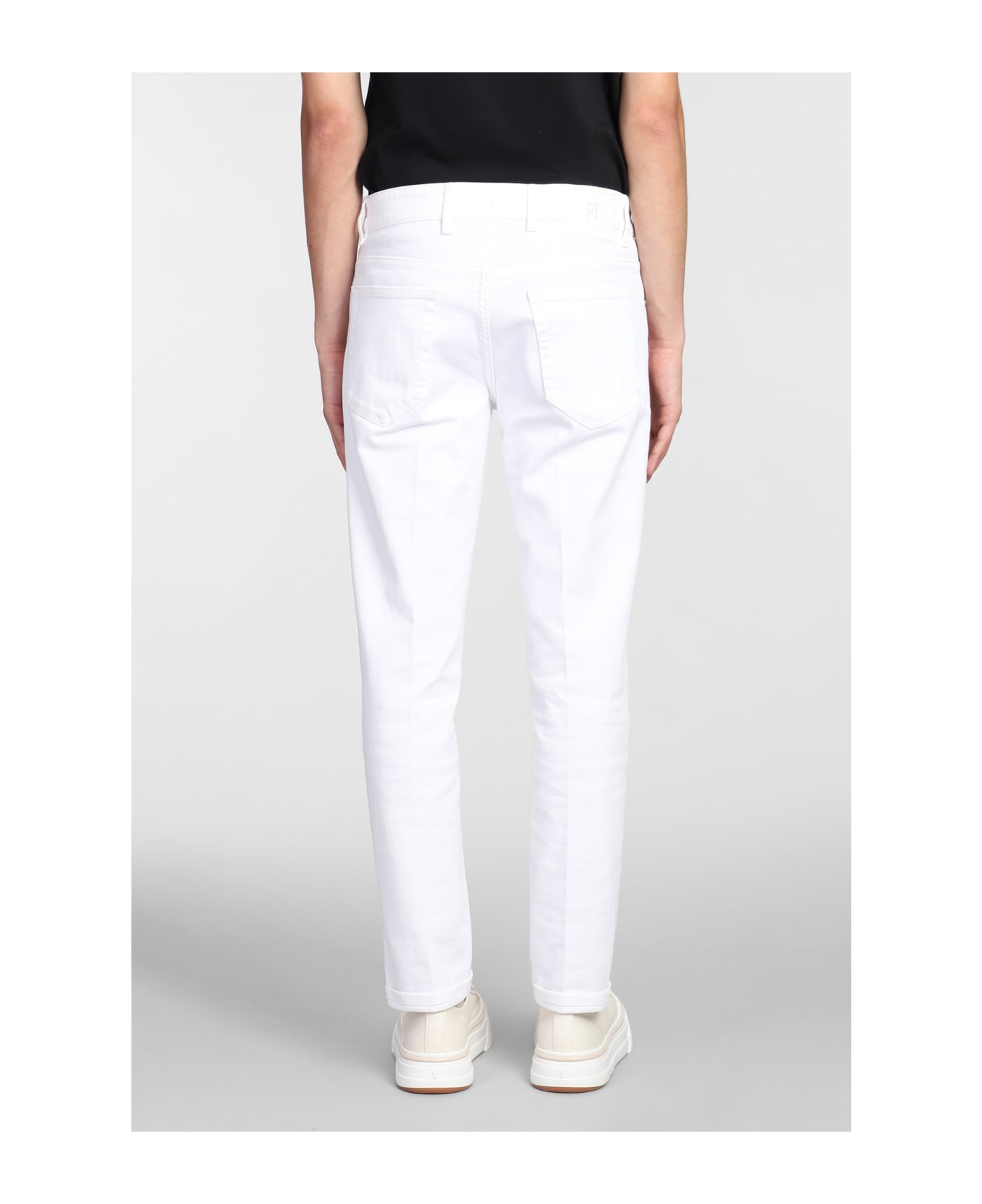 PT Torino Jeans In White Cotton