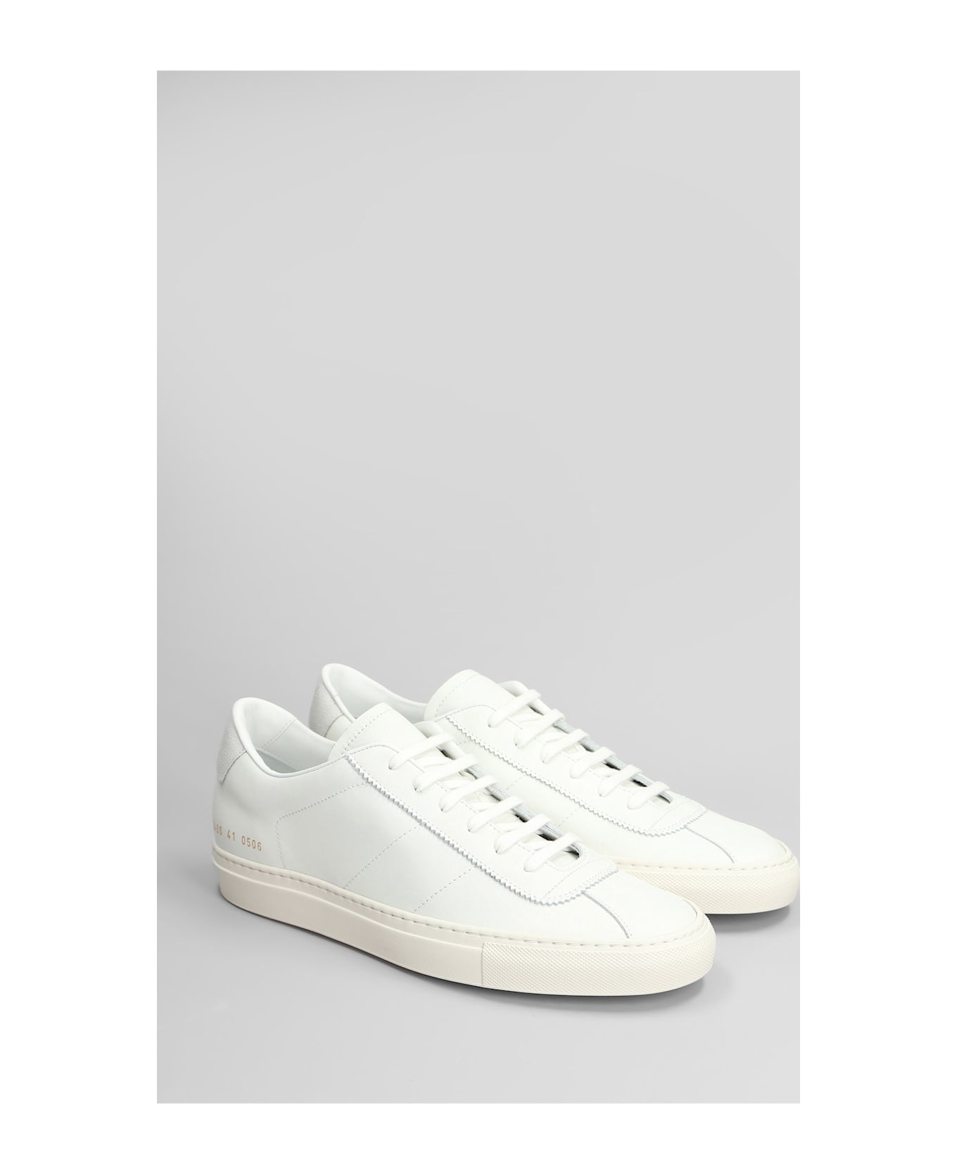 Common Projects Tennis Classic Sneakers In White Leather - white