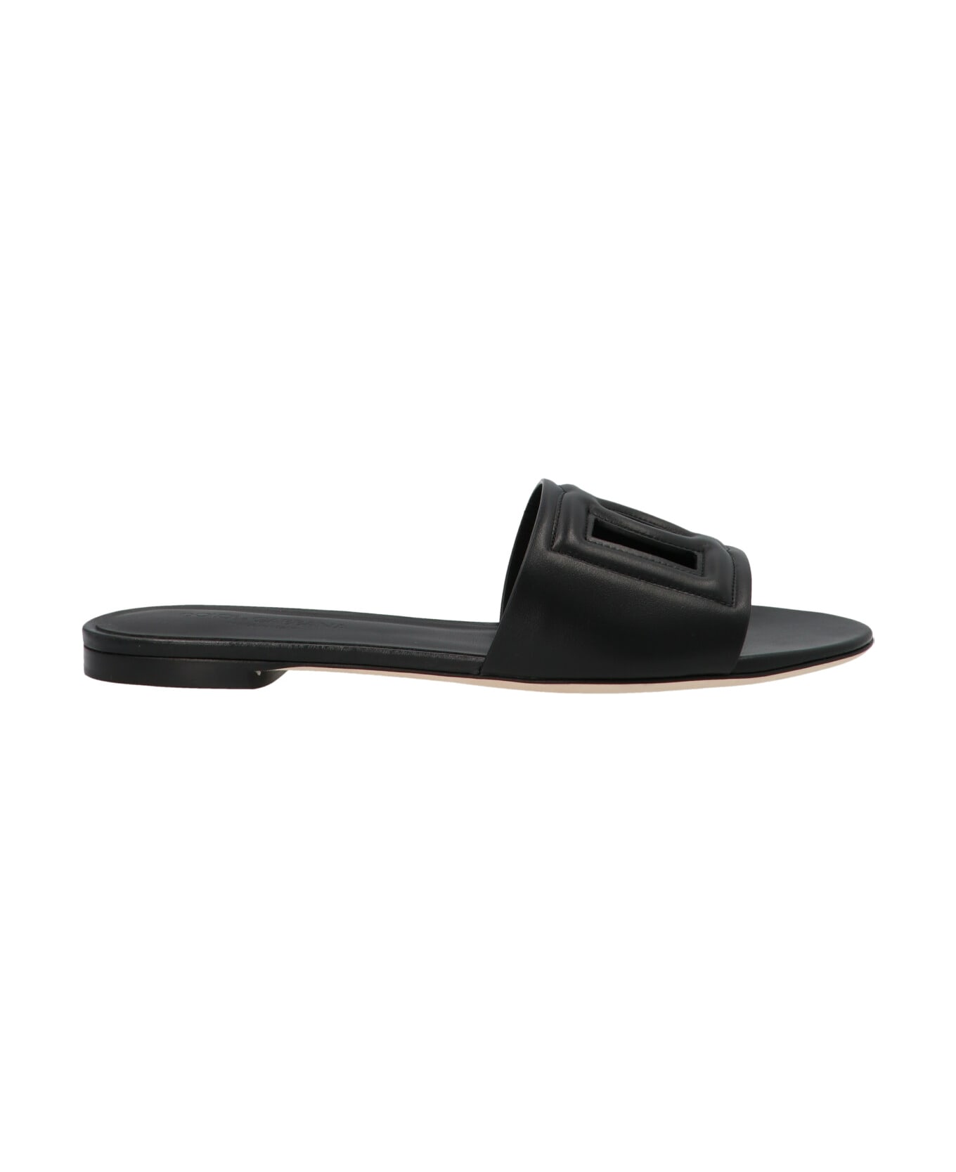 Dolce & Gabbana Logo Sandals - Black  