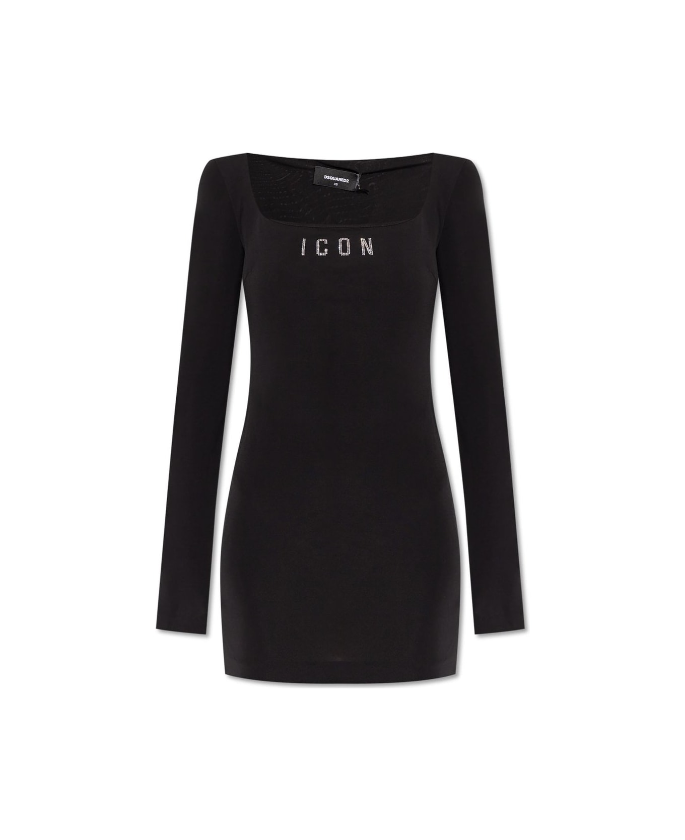 【送料&関税込】Dsquared2 Icon Logo Square Neck Mini Dress Dsquared2 Icon Logo Square Neck Mini Dress | italist, ALWAYS