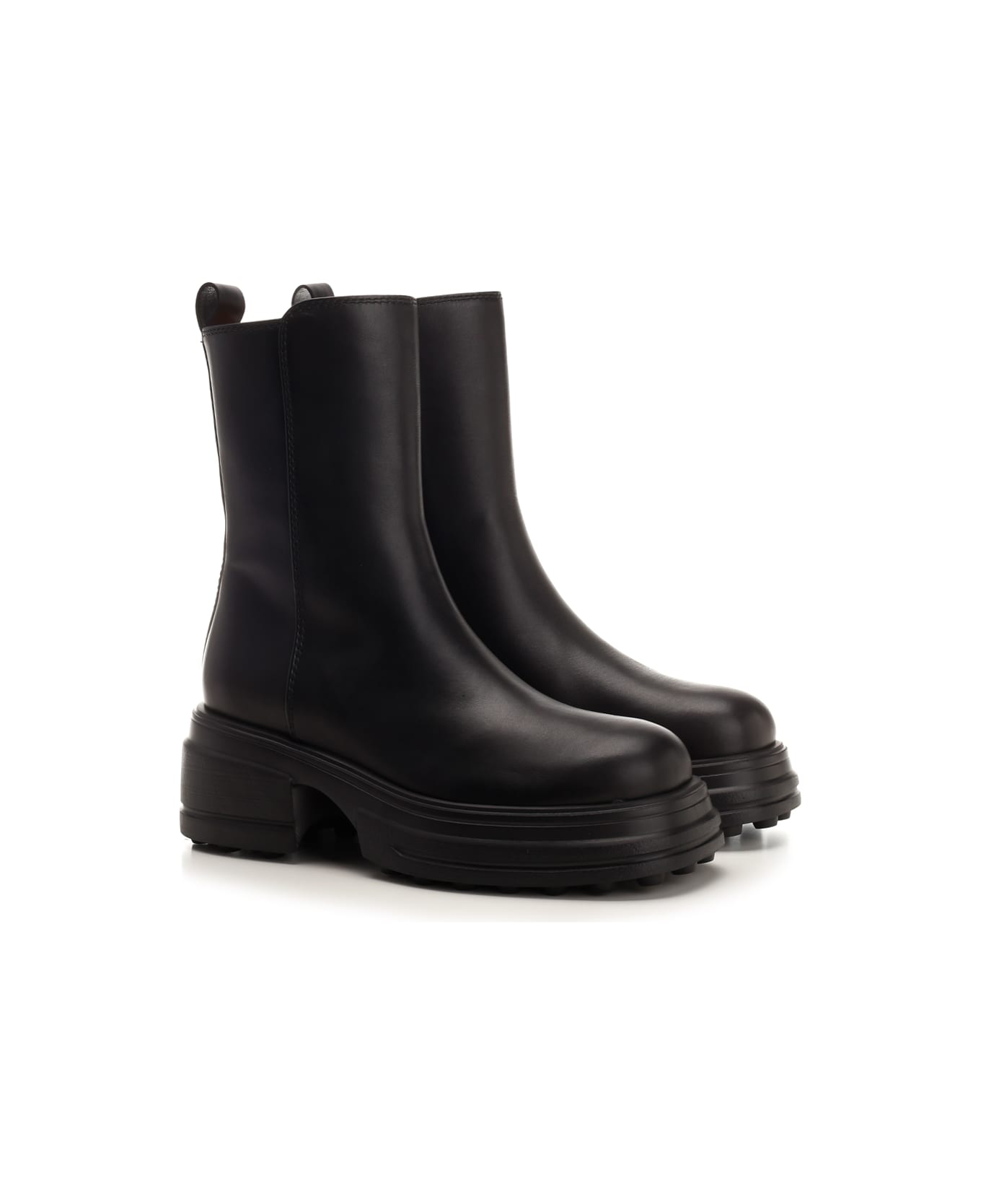 Tod's Platform Ankle Boots - Black