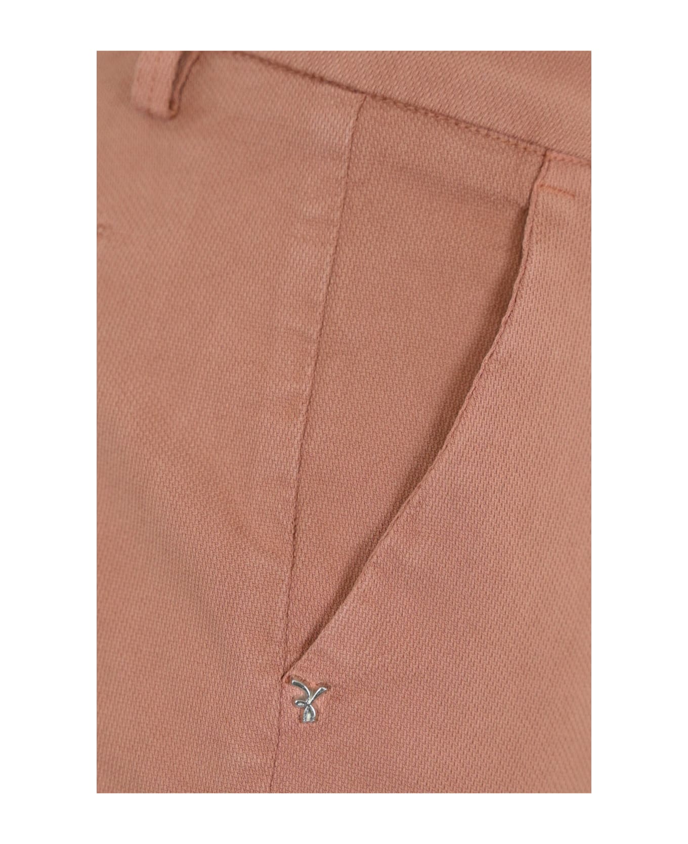 Re-HasH Gloria Capri Chino Trousers - Mattone
