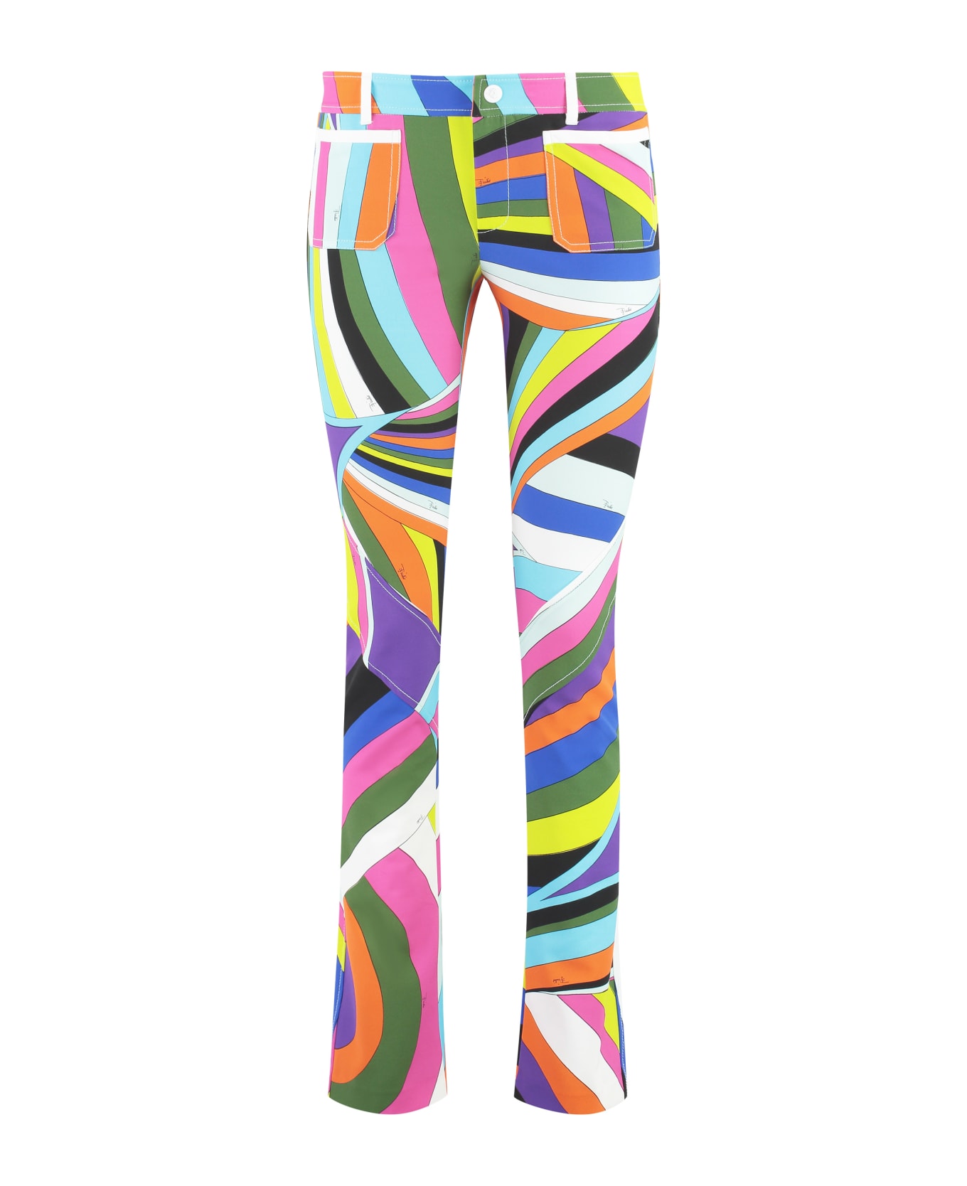 Pucci Printed Cropped Trousers - Multicolor