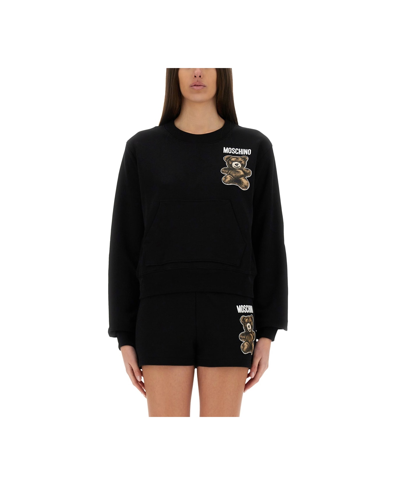 Moschino Teddy Bear Sweatshirt - BLACK