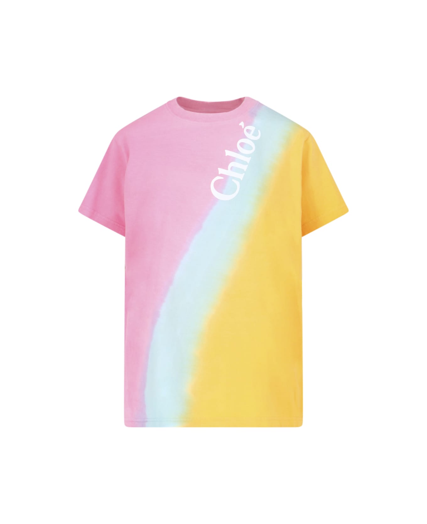 Chloé Chloè Cotton Logo T-shirt - Multicolor