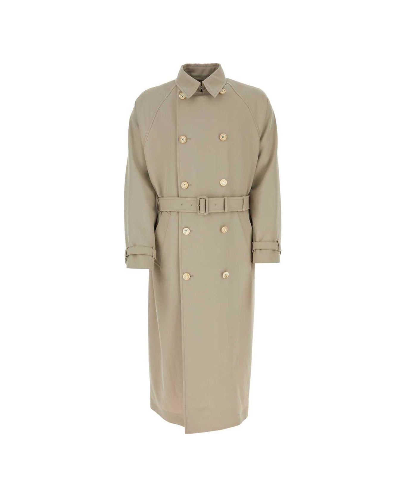 Prada Belted Button-up Coat