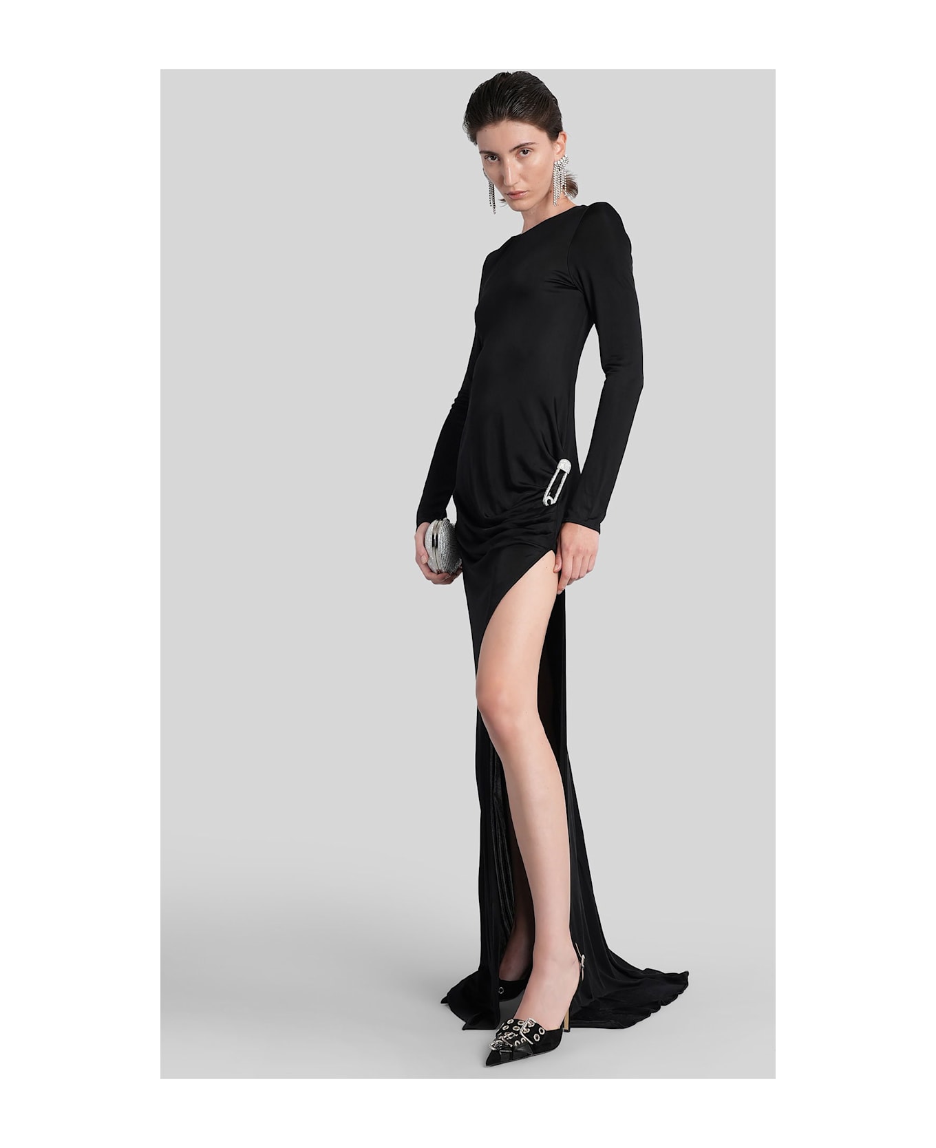 Giuseppe di Morabito Long Dress In Black Viscose - black