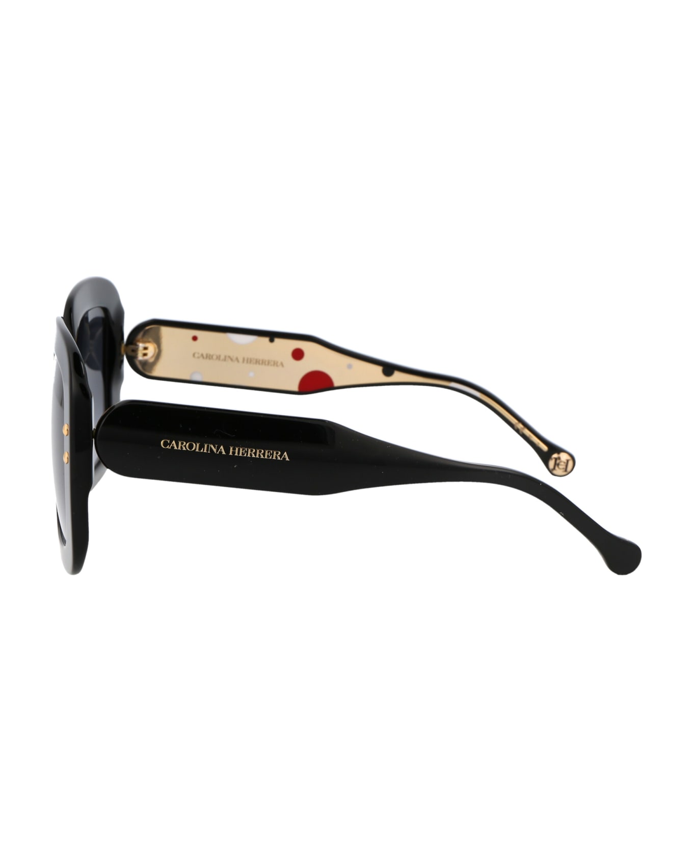 Carolina Herrera Ch 0010/s Sunglasses - 8079O BLACK サングラス