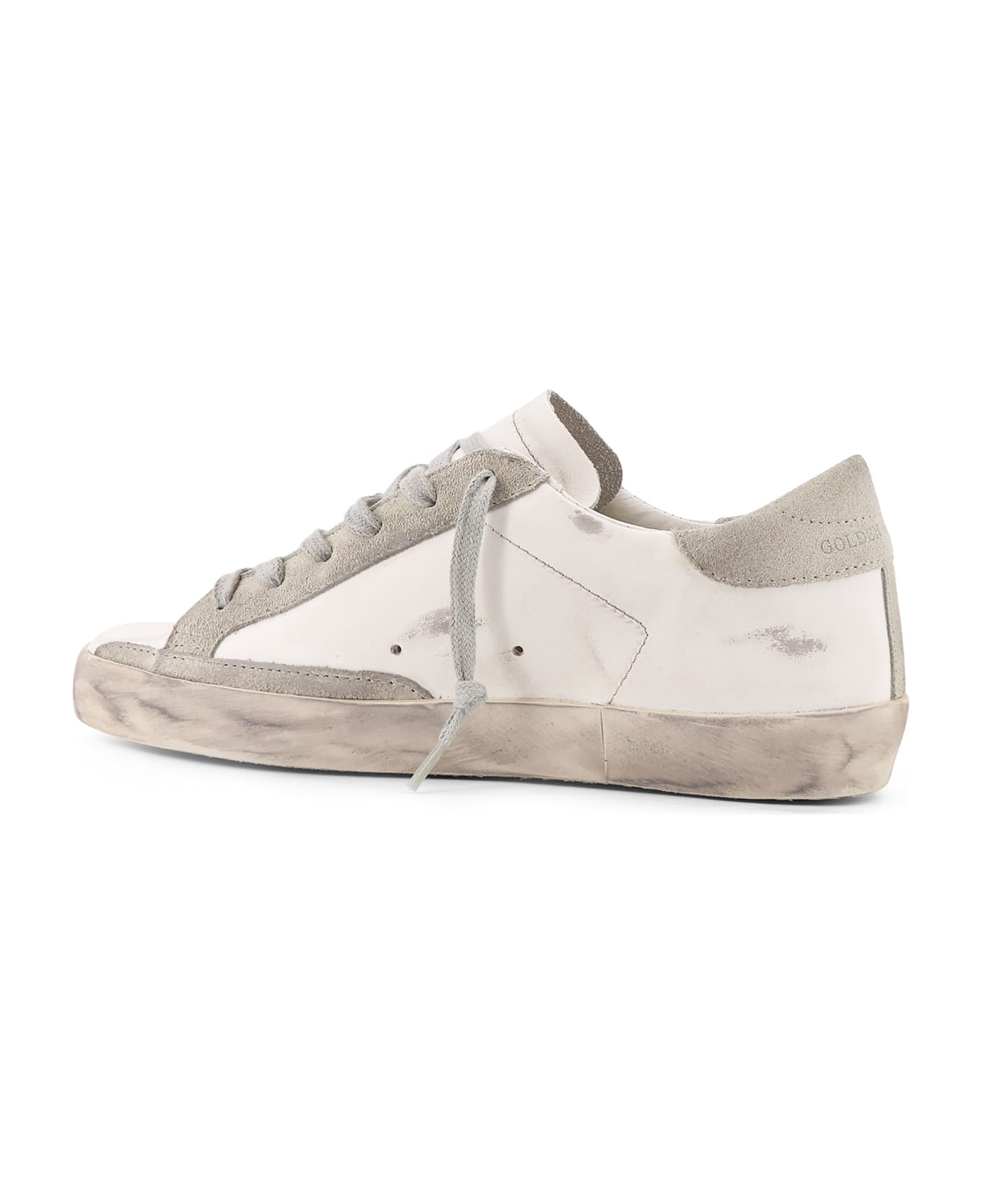 Golden Goose Super-star Classic With List Leather Sneakers - White ice