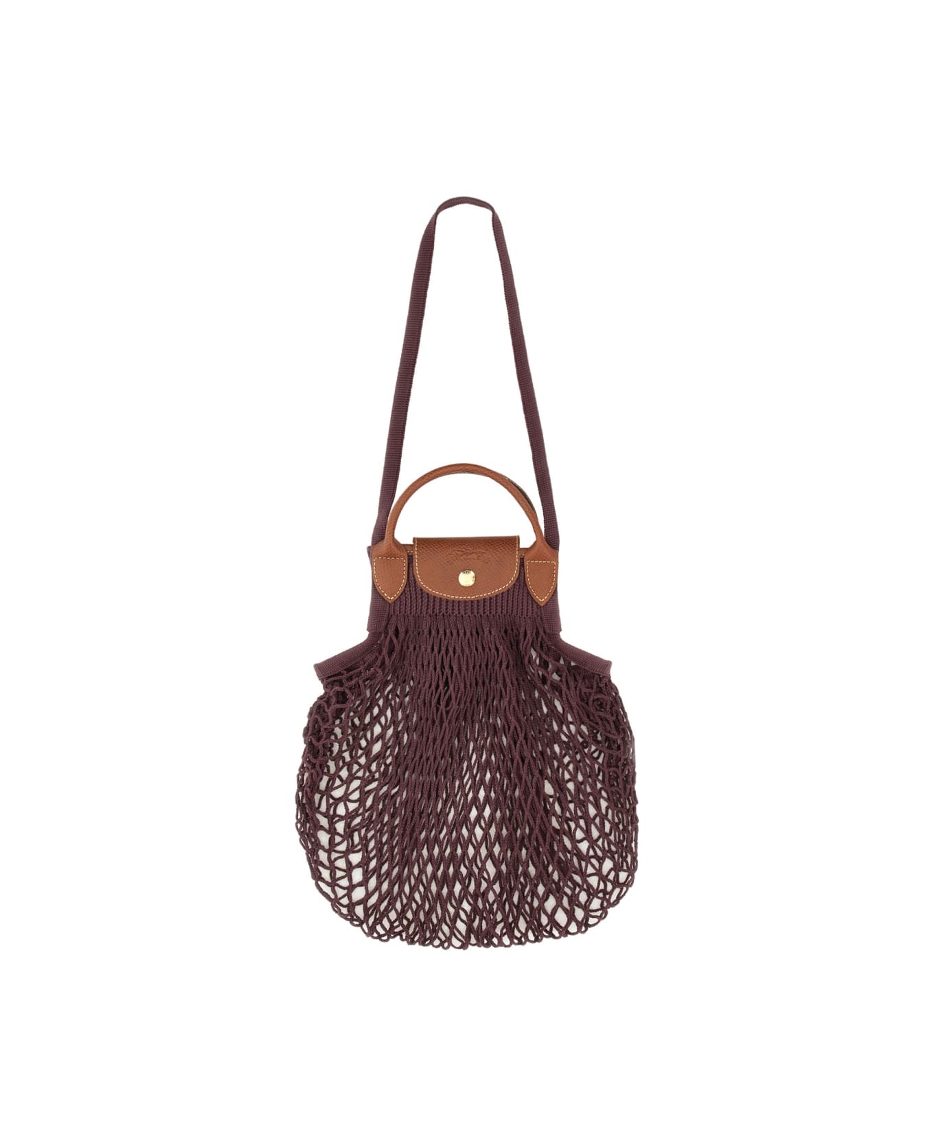 トートバッグ Longchamp SS25 BORSA LE PLIAGE FILET (10121 HVH037) Le Pliage Filet L Mesh bag Ecru - Canvas | Longchamp US