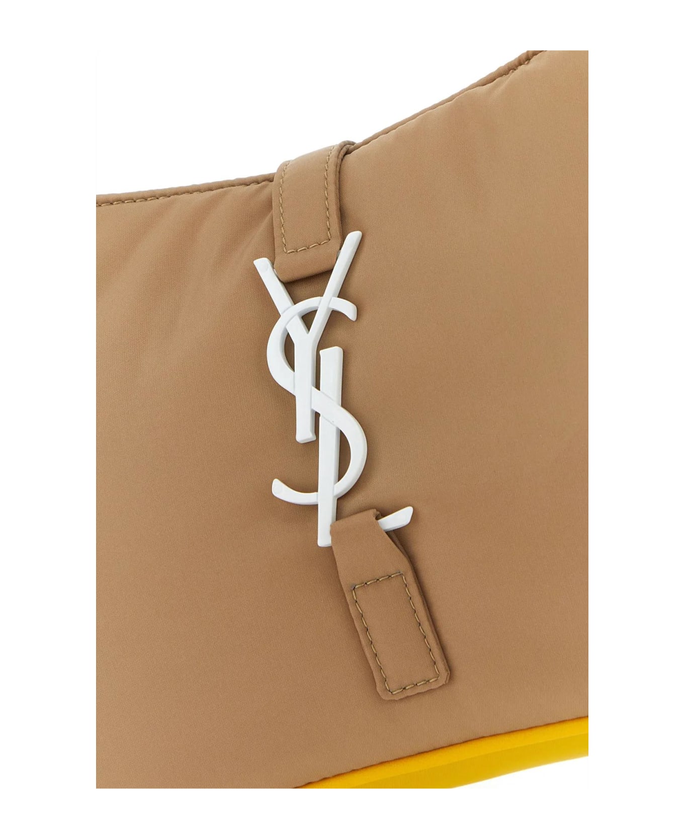 Saint Laurent Cappuccino Econyl® Le 5 à 7 Shoulder Bag - Beige